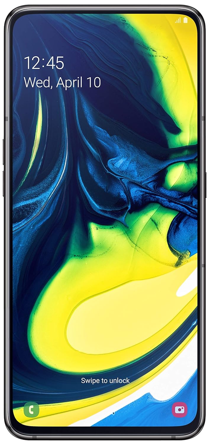 Samsung Galaxy A80 (Phantom Black, 8GB RAM, 128GB Storage)