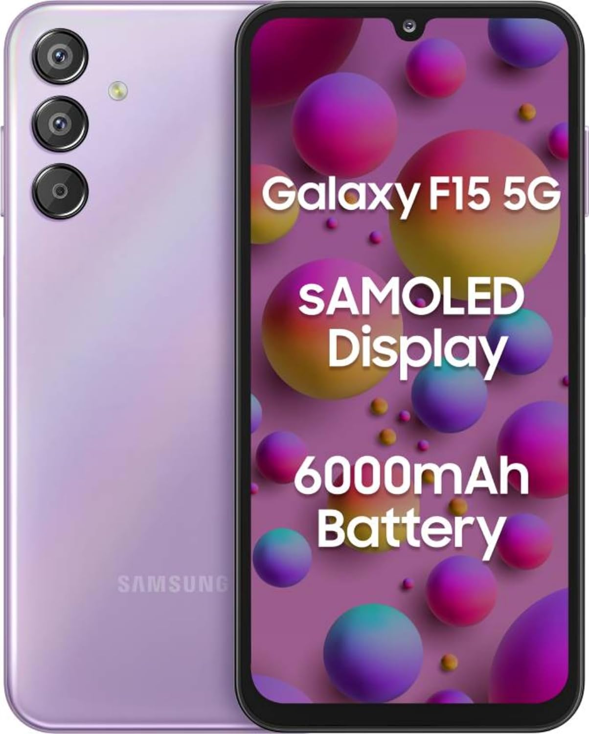 Samsung Galaxy F15 5G (Groovy Violet, 4GB RAM, 128 GB Storage) Samsung Galaxy F15 5G (Groovy Violet, 4GB RAM, 128 GB Storage)