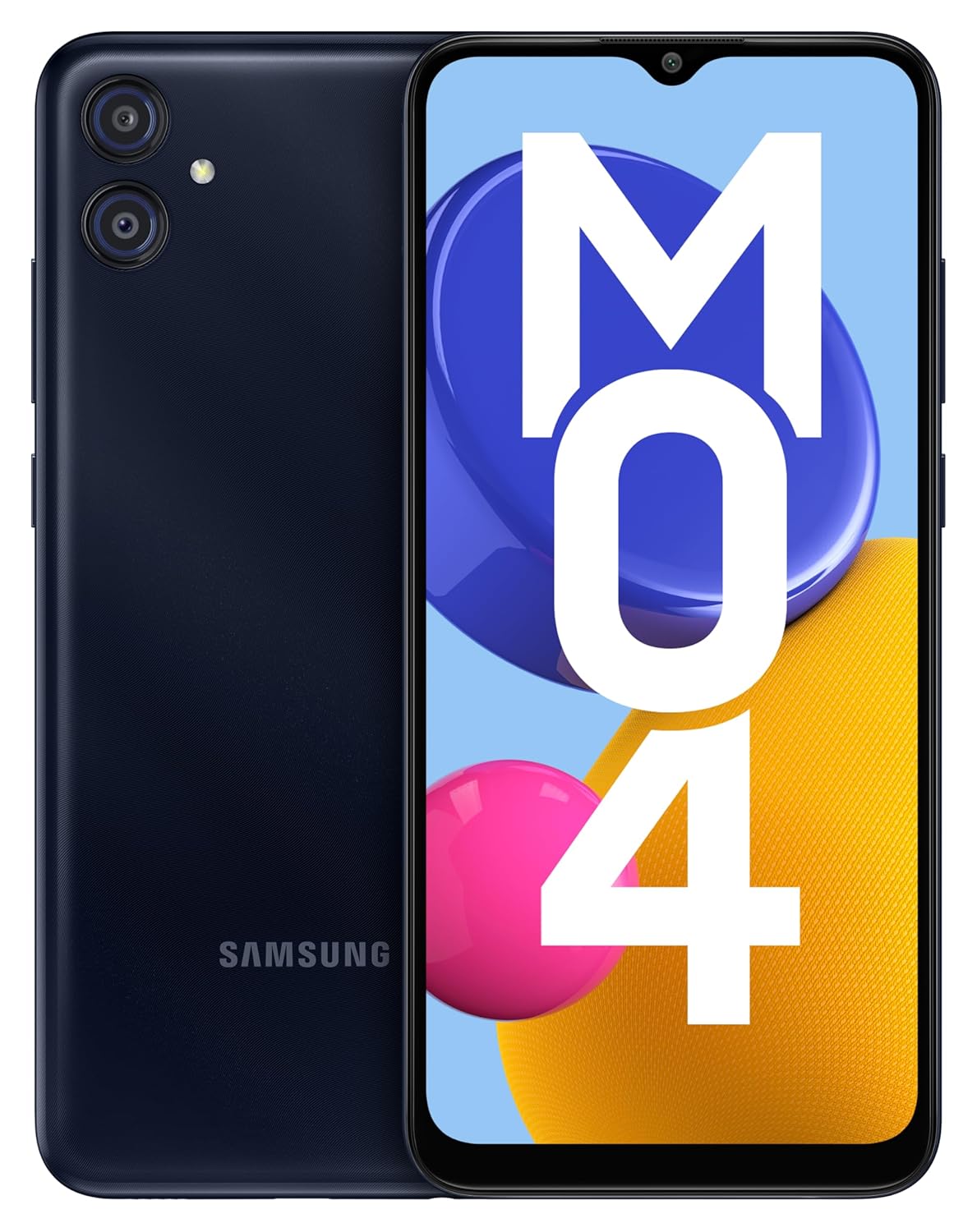 Samsung Galaxy M04 Dark Blue, 4GB RAM, 128GB Storage | Upto 8GB RAM with RAM Plus | MediaTek Helio P35 Octa-core Processor | 5000 mAh Battery | 13MP Dual Camera Samsung Galaxy M04 Dark Blue, 4GB RAM, 128GB Storage | Upto 8GB RAM with RAM Plus | MediaTek Helio P35 Octa-core Processor | 5000 mAh Battery | 13MP Dual Camera