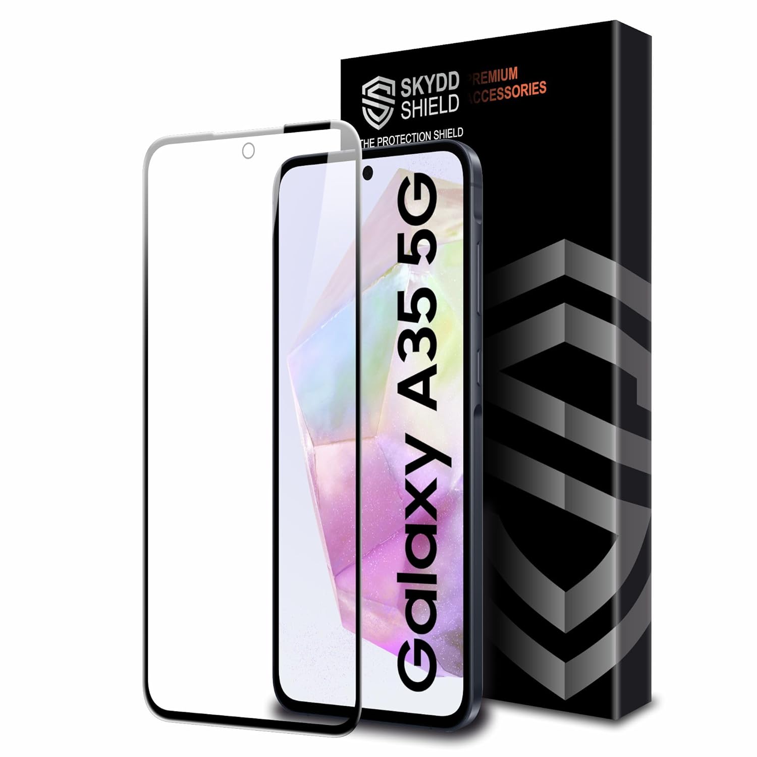 Skyddshield Edge To Edge Tempered Glass Compatible With Samsung Galaxy A35 5G And Samsung Galaxy A55 5G (6.6 Inch) Smartphone With Easy Self Installation Kit | Black Skyddshield Edge To Edge Tempered Glass Compatible With Samsung Galaxy A35 5G And Samsung Galaxy A55 5G (6.6 Inch) Smartphone With Easy Self Installation Kit | Black