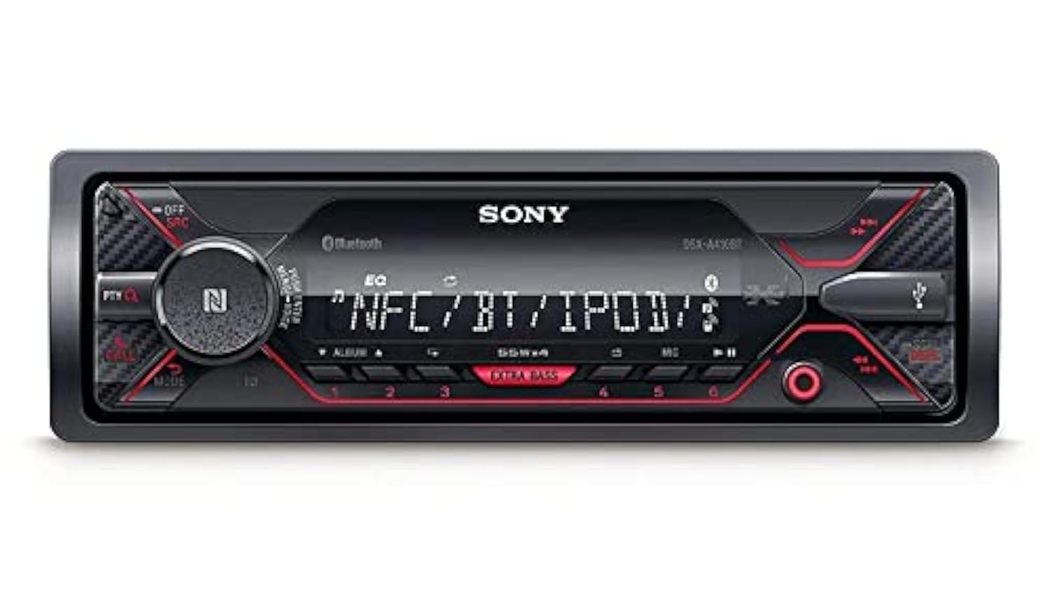 Sony Car Stereo DSX-A410BT Digital Media Receiver with NFC, Bluetooth, USB, AUX, FM (Black), PRE Out – 2 x 2V, Output Power – 55W x 4, 10 Band Equalizer Sony Car Stereo DSX-A410BT Digital Media Receiver with NFC, Bluetooth, USB, AUX, FM (Black), PRE Out – 2 x 2V, Output Power – 55W x 4, 10 Band Equalizer