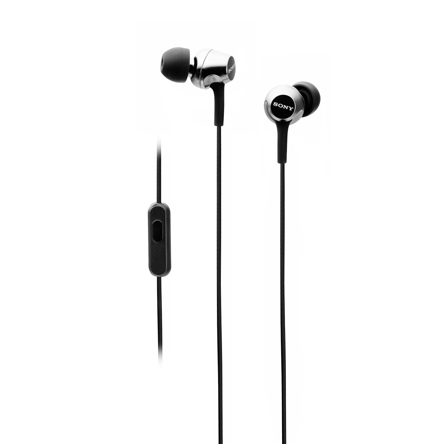 Sony MDR-EX255AP in-Ear Wired Earphones with Mic for Calls, Sound, Comfortable Fit, 12mm Driver- Black Sony MDR-EX255AP in-Ear Wired Earphones with Mic for Calls, Sound, Comfortable Fit, 12mm Driver- Black