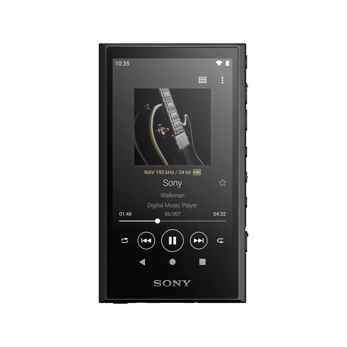 Sony NW-A306 32GB Walkman Hi-Res Portable Digital Music Player with Android 12.0, 3.6″ Touch Screen, S-Master Hx, DSEE-Hx, Wi-Fi & Bluetooth and USB Type-C – Black