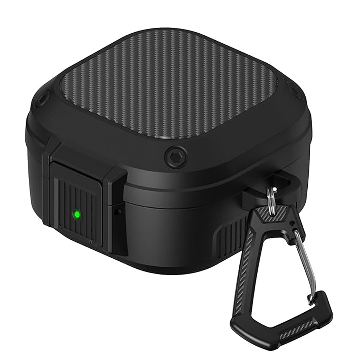 Sounce Tough Case Compatible with Samsung Galaxy Buds Live/Buds Pro/Buds 2 Pro Case with Carabiner, Rugged Protective Cover, Scratch Resistant, Drop Protection, Shock Armor Series – Carbon Fiber Sounce Tough Case Compatible with Samsung Galaxy Buds Live/Buds Pro/Buds 2 Pro Case with Carabiner, Rugged Protective Cover, Scratch Resistant, Drop Protection, Shock Armor Series – Carbon Fiber