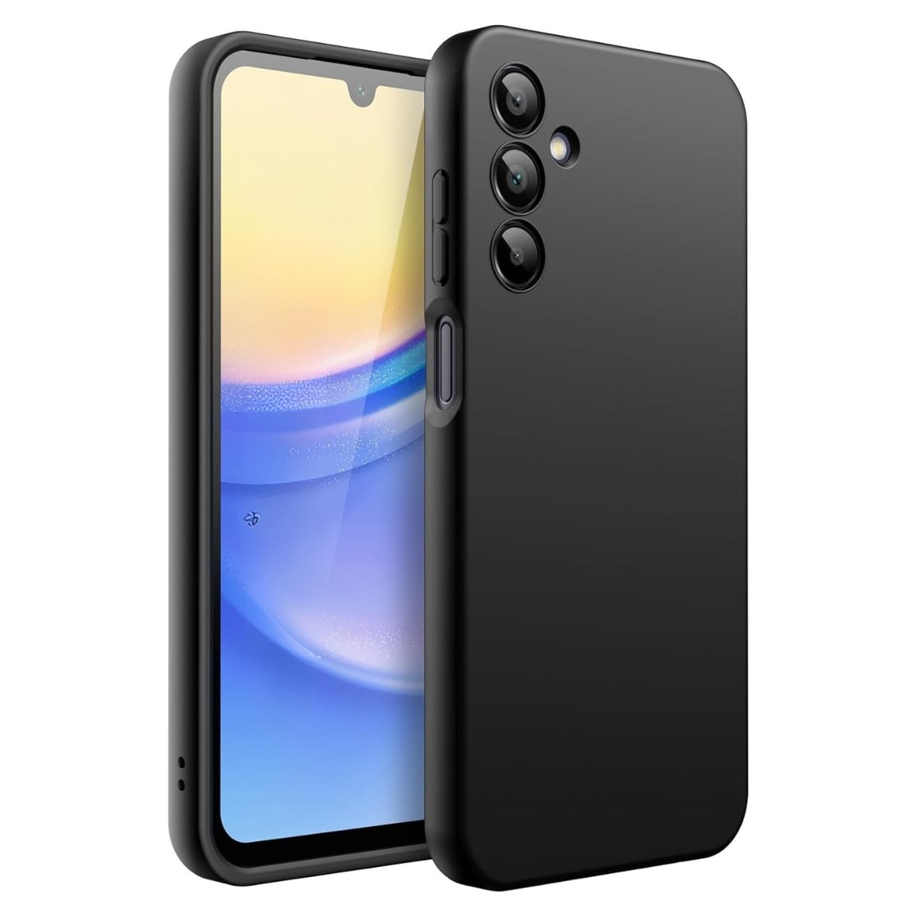 Spazy Case® Samsung Galaxy F15 5G / M15 5G Back Cover | Soft Silicone Slim Back Case Cover for Samsung Galaxy F15 5G / M15 5G – Black