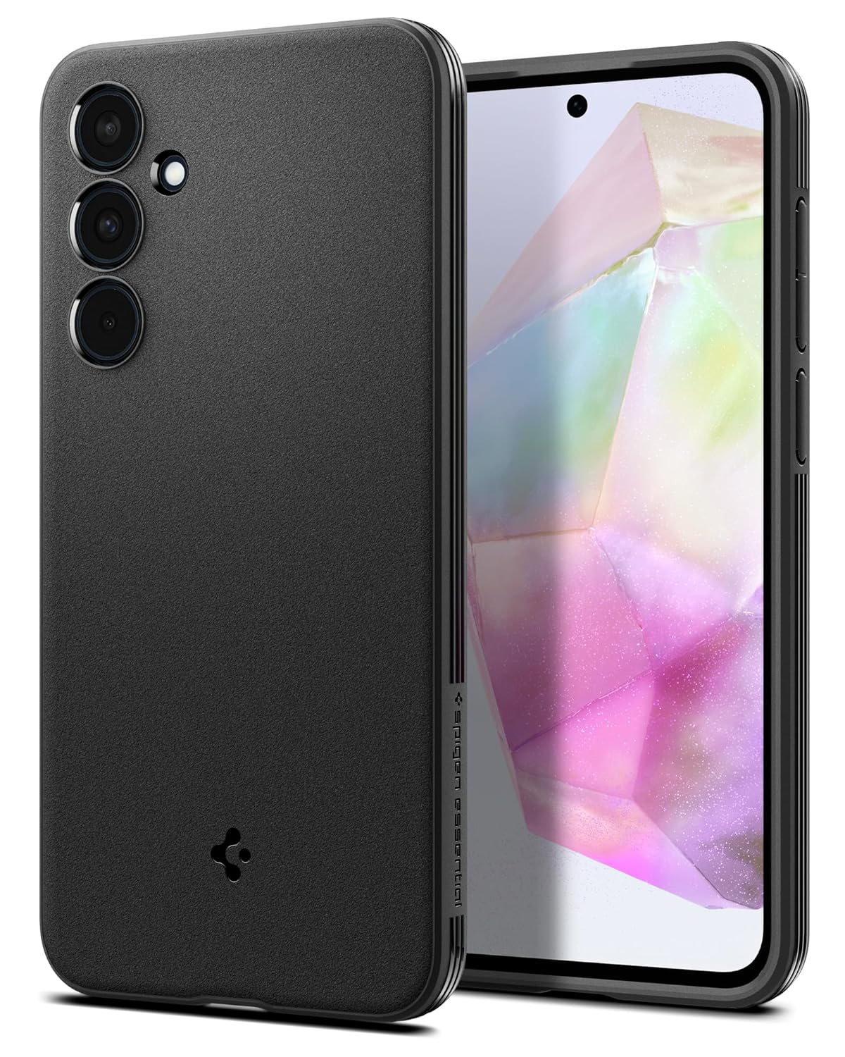 Spigen Essential Sand Blast Back Cover Case Compatible with Samsung Galaxy A35 5G (TPU | Matte Black)