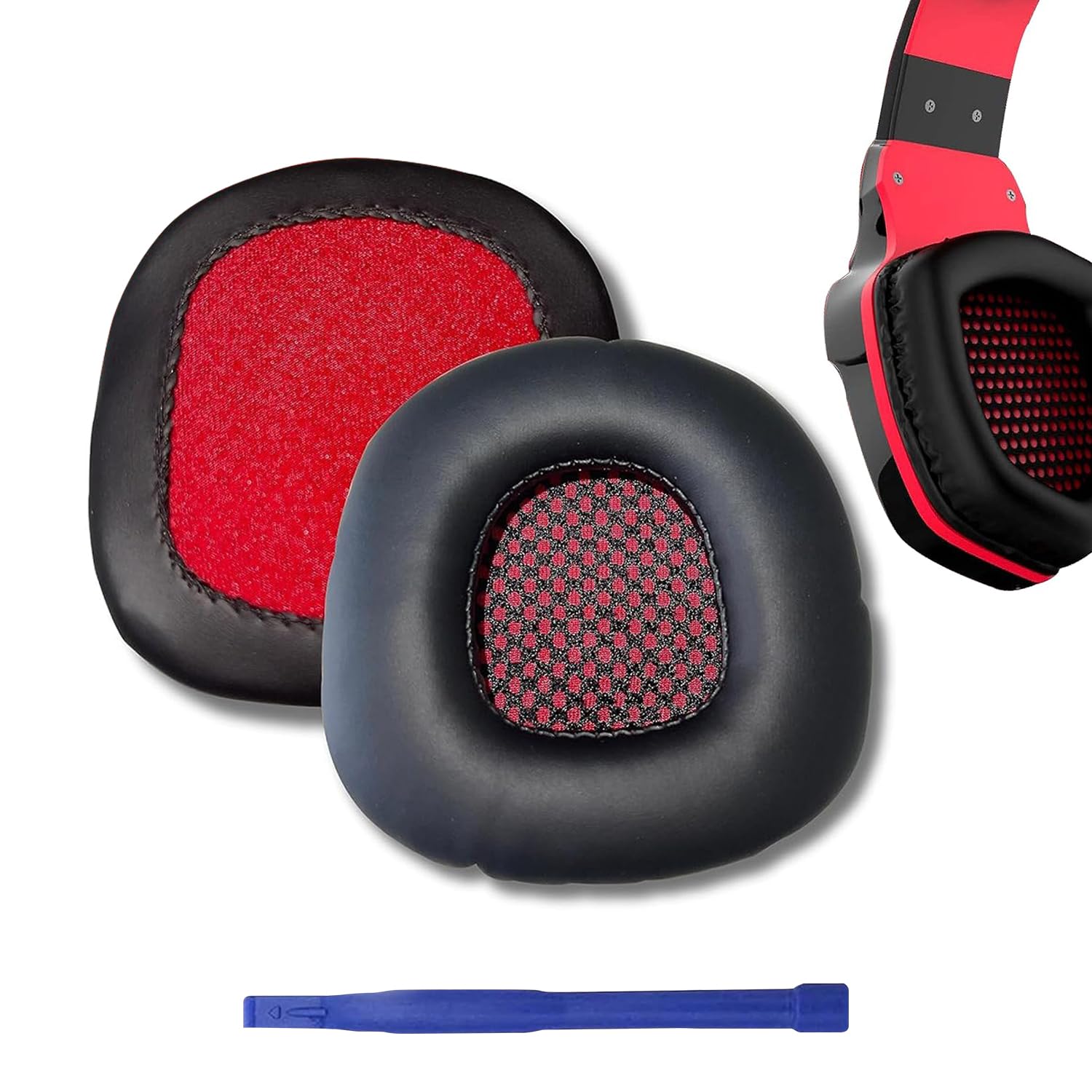 Street27® Replacement Earpad Cushions Compatible with Boat Rockerz 510 Headphones, Earpads with Softer Protein Leather, High-Density Memory Foam Ear Pads Street27® Replacement Earpad Cushions Compatible with Boat Rockerz 510 Headphones, Earpads with Softer Protein Leather, High-Density Memory Foam Ear Pads