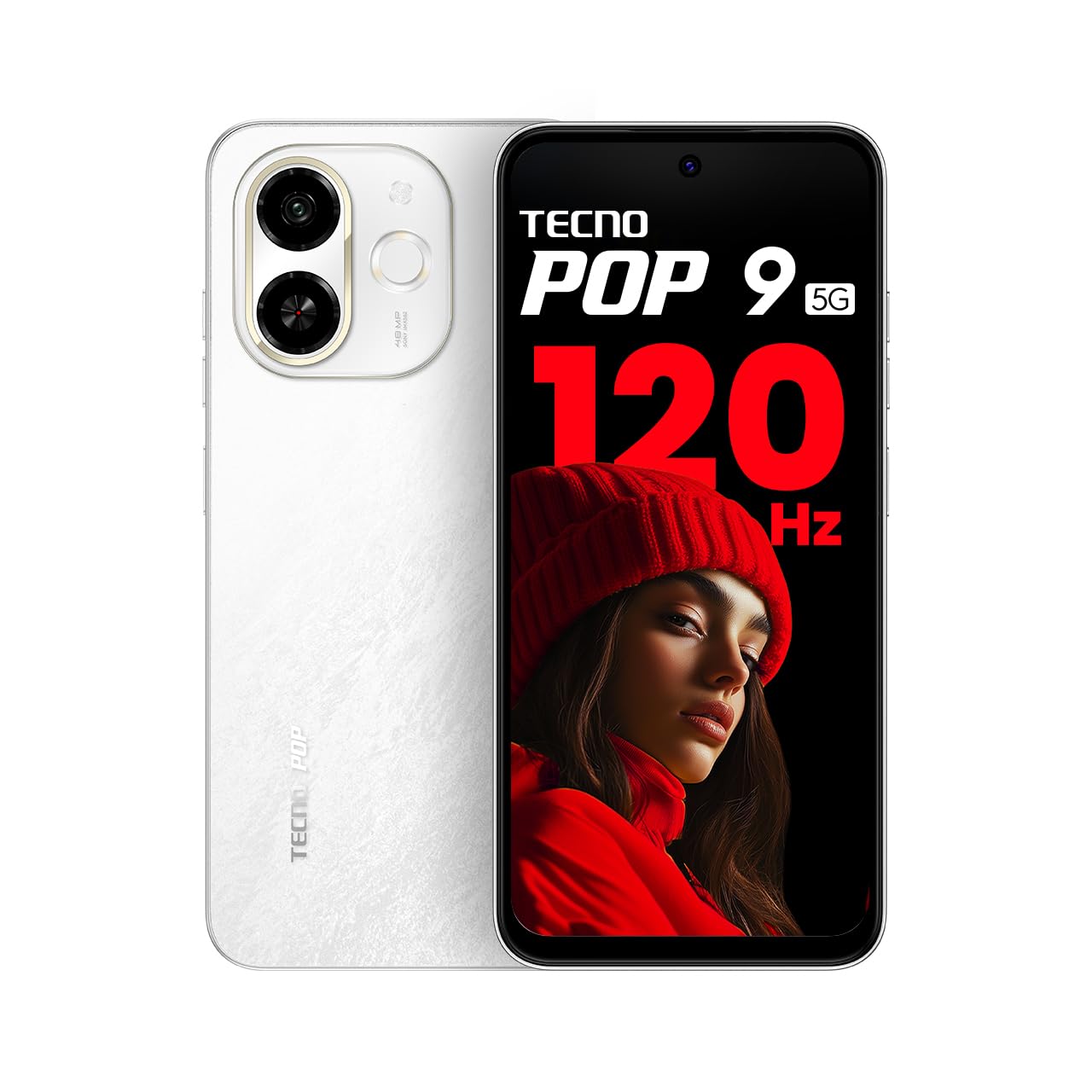 Tecno POP 9 5G Aurora Cloud, 4GB+64GB| Segment’s 1st 48MP Sony AI Camera| Segment’s 1st 5G with NFC | D6300 5G Processor |4+ Year Lag Free Fluency |5000 mAh Battery |Dual Speaker |Without Charger