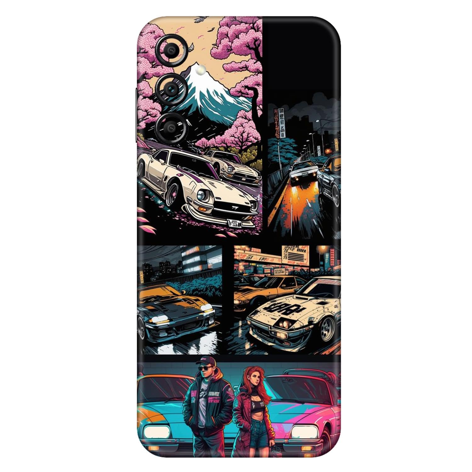 WRAP CRAFT Mobile Skin Sticker Compatible with Samsung Galaxy A14 5G Skin Not Back Cover, Camera & Back Protector Mobile Skin Wrap; Samsung Galaxy A14 5G-KE-84