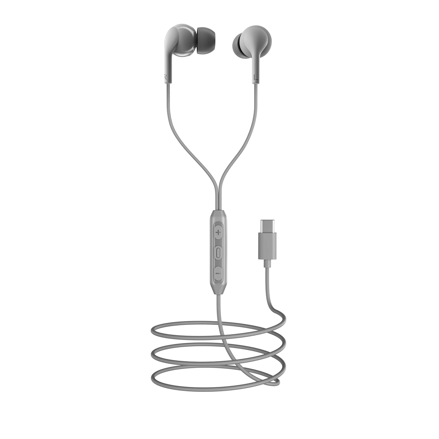 boAt Bassheads 100 Type C in-Ear Earphones(Grey)