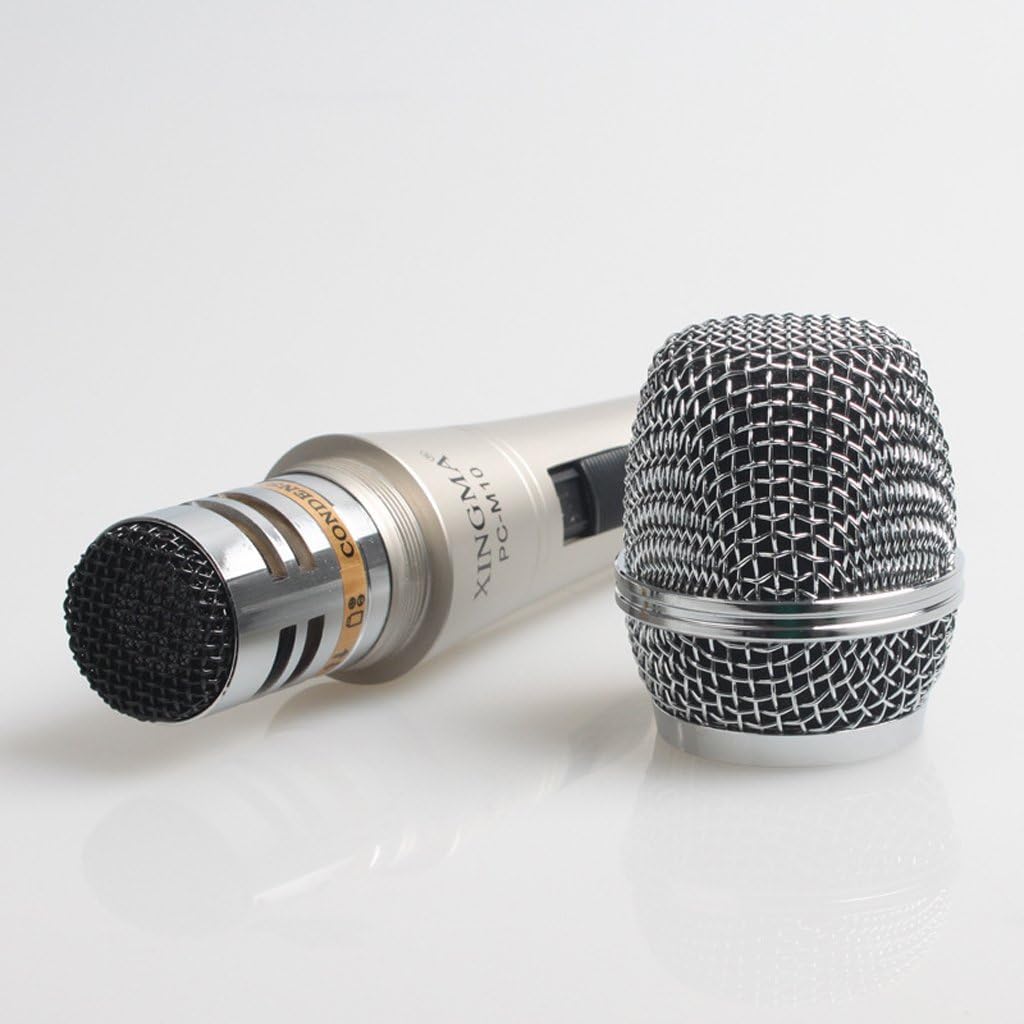 kh Condenser Microphone Professional Cardioid Vocal Handheld All Metal Wired Mic for Stage Performance Recording Studio Home Studio Vocal and Instrumental