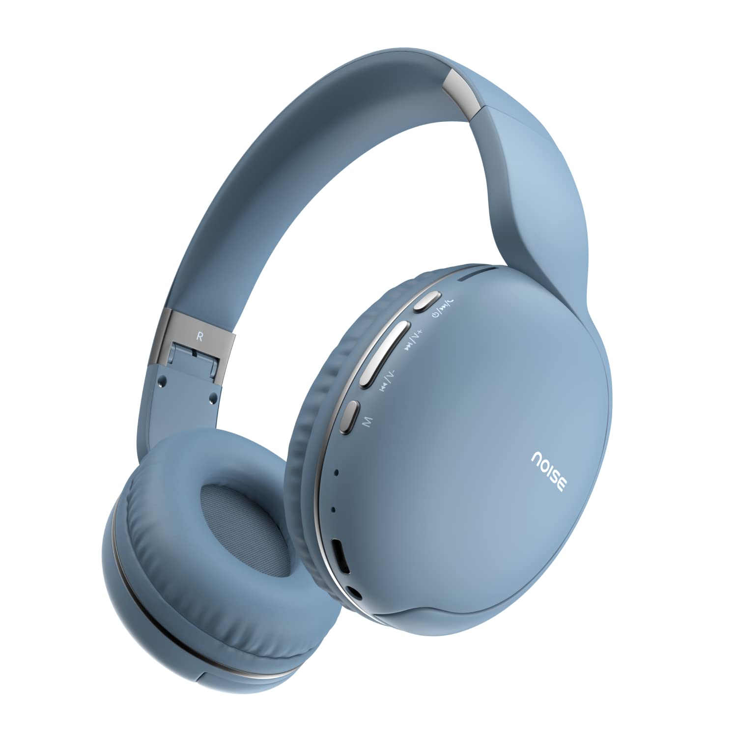 Noise Two Wireless On-Ear Headphones with 50 Hours Playtime, Low Latency(up to 45ms), 4 Play Modes, Dual Pairing, BT v5.3 (Serene Blue)