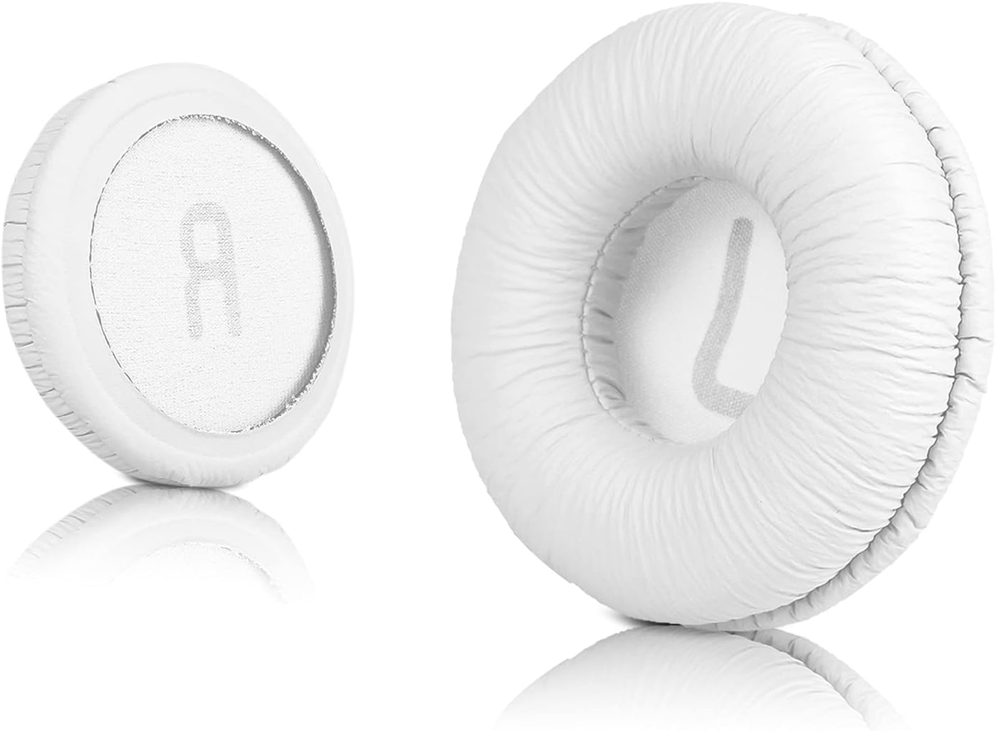 Street27® Earpad Cushion Compatible with JBL C300SI, T250SI, T450, T460BT, T600, T500BT, 520BT Headphones, Frog Leather & Soft Memory Foam 70mm Ear Pads Cushions (White)