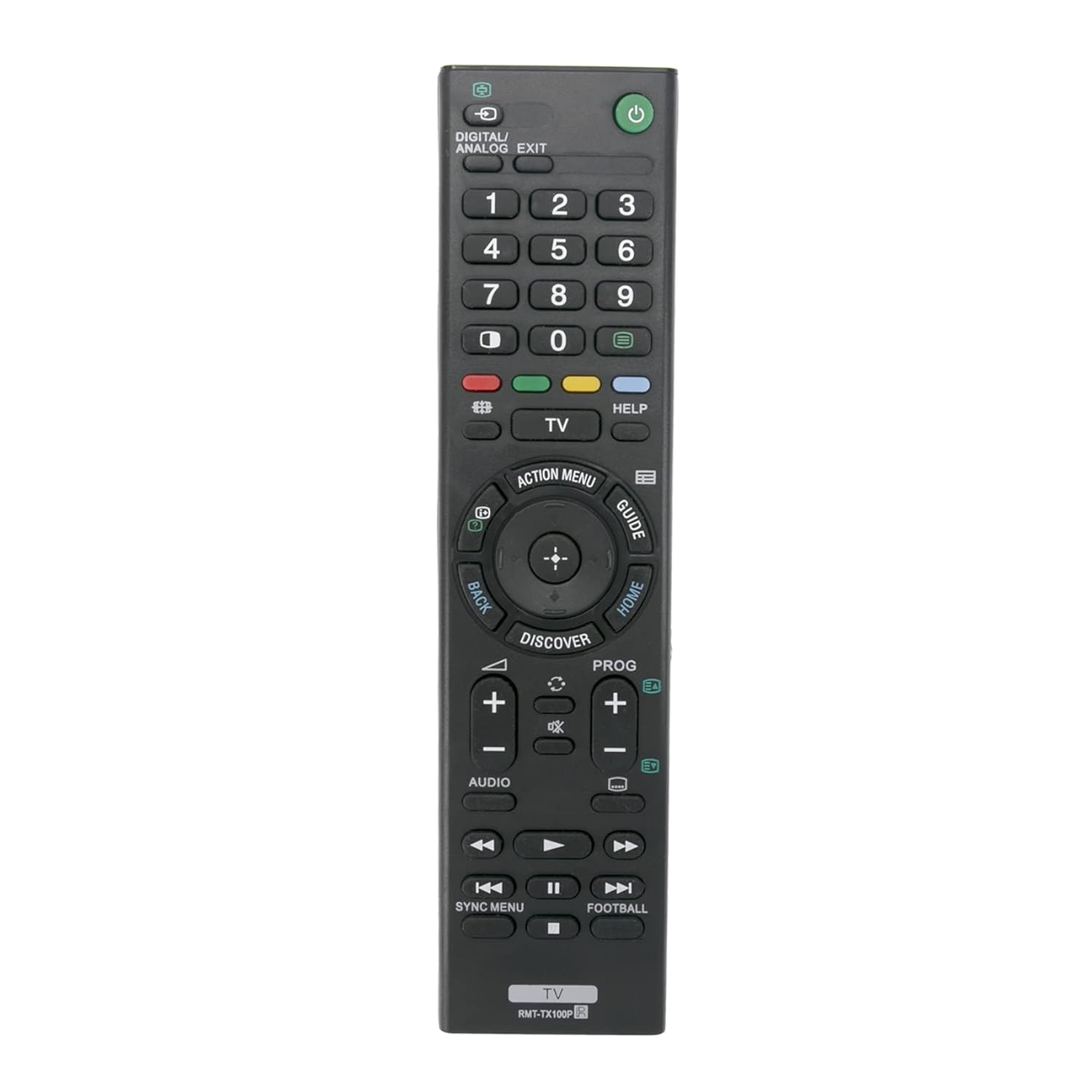 ALLIMITY RMT-TX100P Remote fit for Sony TV KD-43X8300C KD-43X8500C KD-49X8300C KD-49X8500C KD-55X8500C KD-55X9000C KD-55X9300C KD-55X9350D KD-65X8500C KD-65X9000C KD-65X9300C KD-65X9350D KD-75X8500C