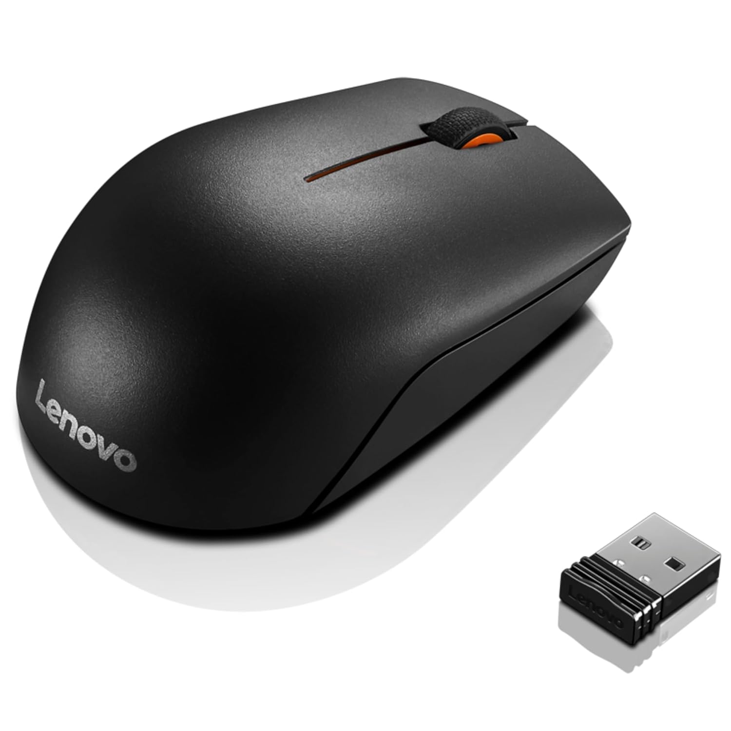 Lenovo 300 Wireless Compact Mouse,1000 DPI Optical sensor, 2.4GHz Wireless Nano USB, 10m range, 3Yr Warranty, 3-button(left,right,scroll) upto 3M left/right clicks, 1Yr battery, Ergonomic GX30K79401