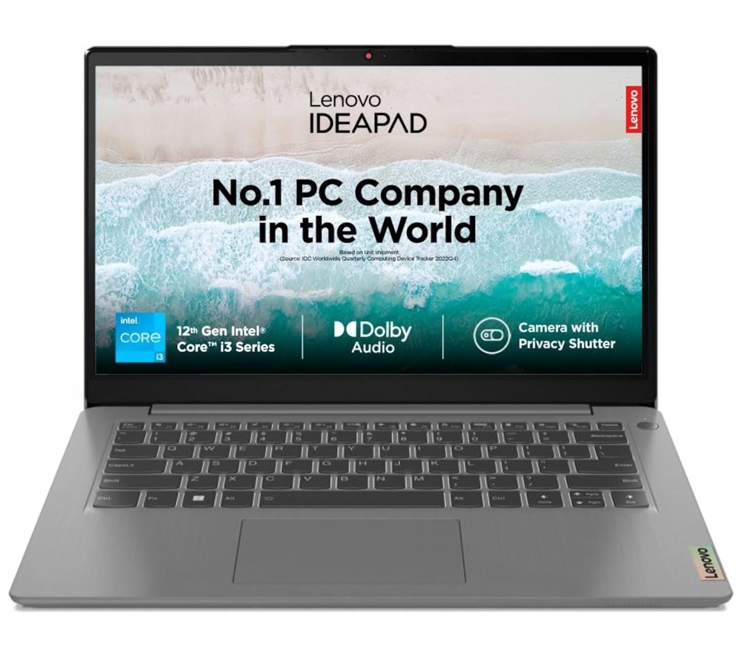 Lenovo IdeaPad 3 12th Gen Intel Core i3-1215U 14 Inch (35.5cm) FHD Thin & Light Laptop (8GB/512GB SSD/Win 11/Office 2021/Backlit KB/3months Game Pass/Arctic Grey/1.43Kg), 82RJ00FKIN
