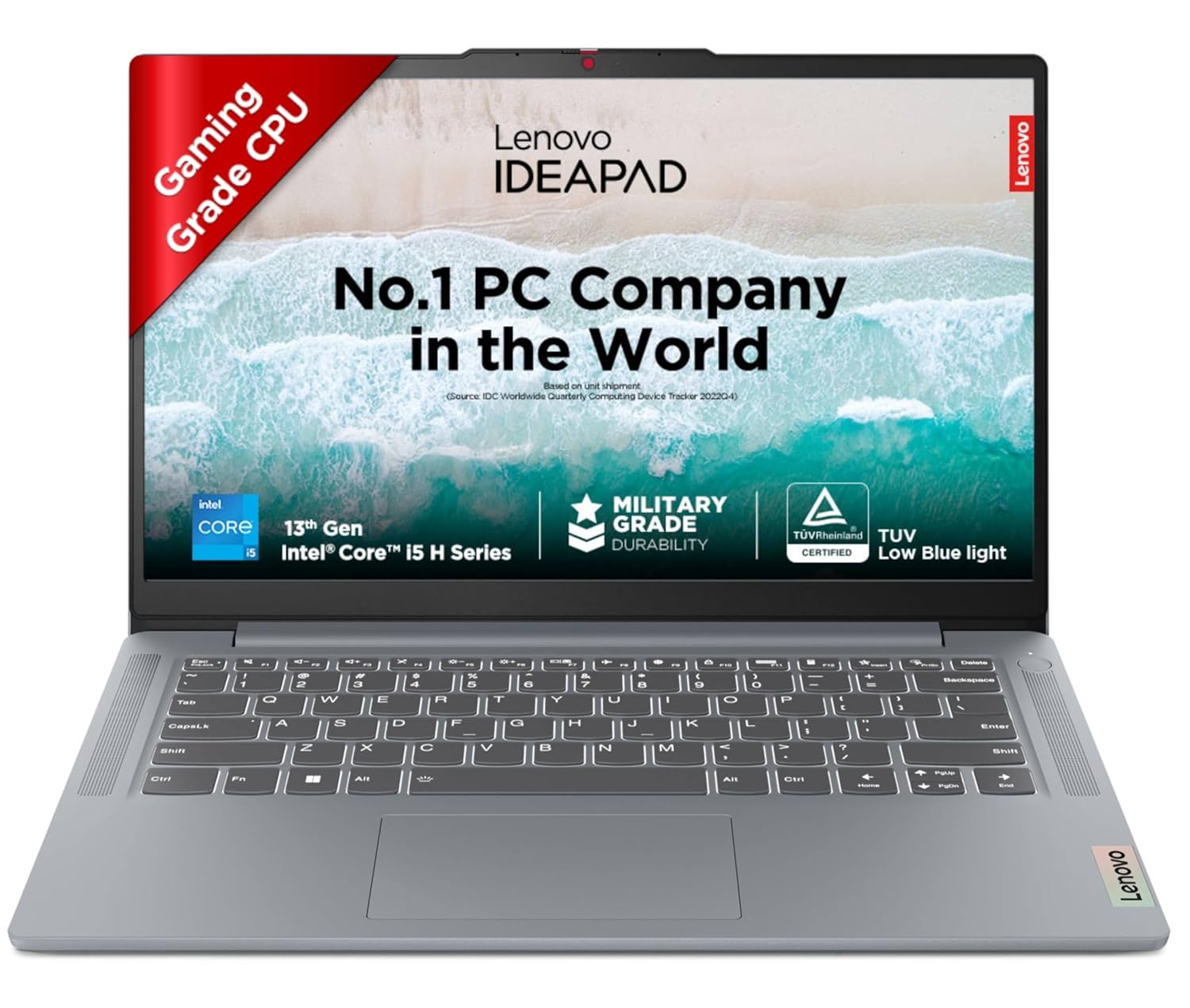 Lenovo IdeaPad Slim 3 13th Gen Core i5-13420H (16GB RAM/512GB SSD/FHD IPS/Windows 11/MS Office’21/14″ (35.56cm)/Alexa Built-in/Grey/1.3Kg, 83EL003PIN Laptop