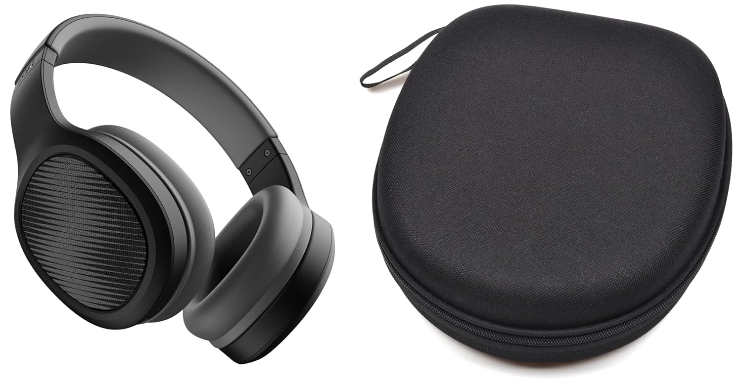 M.G.R.J® Portable Carrying Case Cover for Boat Rockerz 460 Wireless Over Ear Headphones (Hard|EVA|Black)