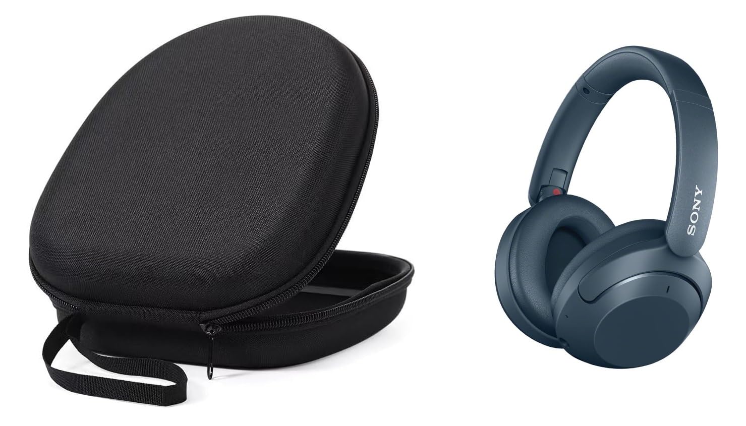 M.G.R.J® Portable Carrying Case Cover for Sony WH-CH720N / WH-CH710N / WH-XB900N / WH-XB910N Headphone (Hard|EVA|Black)