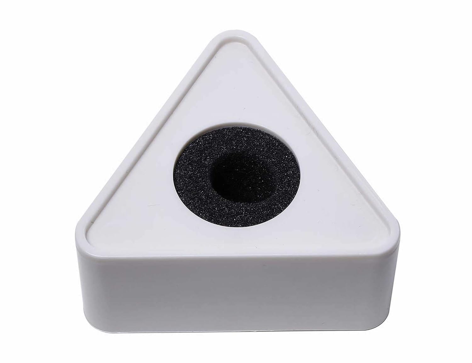 Portable ABS Injection Molding Triangular Interview Mic Microphone Logo Flag Station (White)