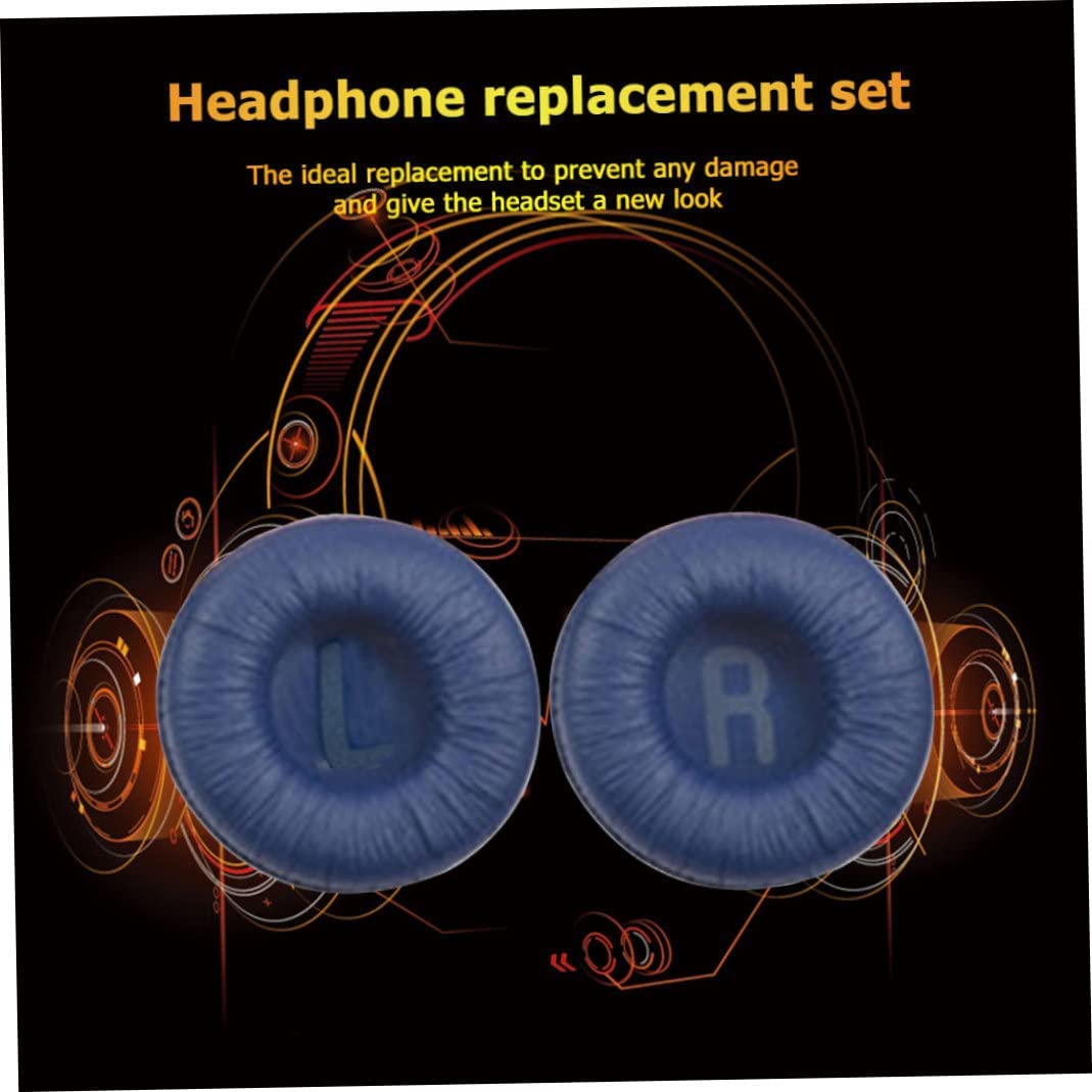 SYGA Replacement Ear Pads Compatible with JBL Tune 500BT / T500BT / T450BT Wireless Headphones, 1 Pair Replacement Earpads Headphones Replacement Headset Ear Cup Cushions – Blue