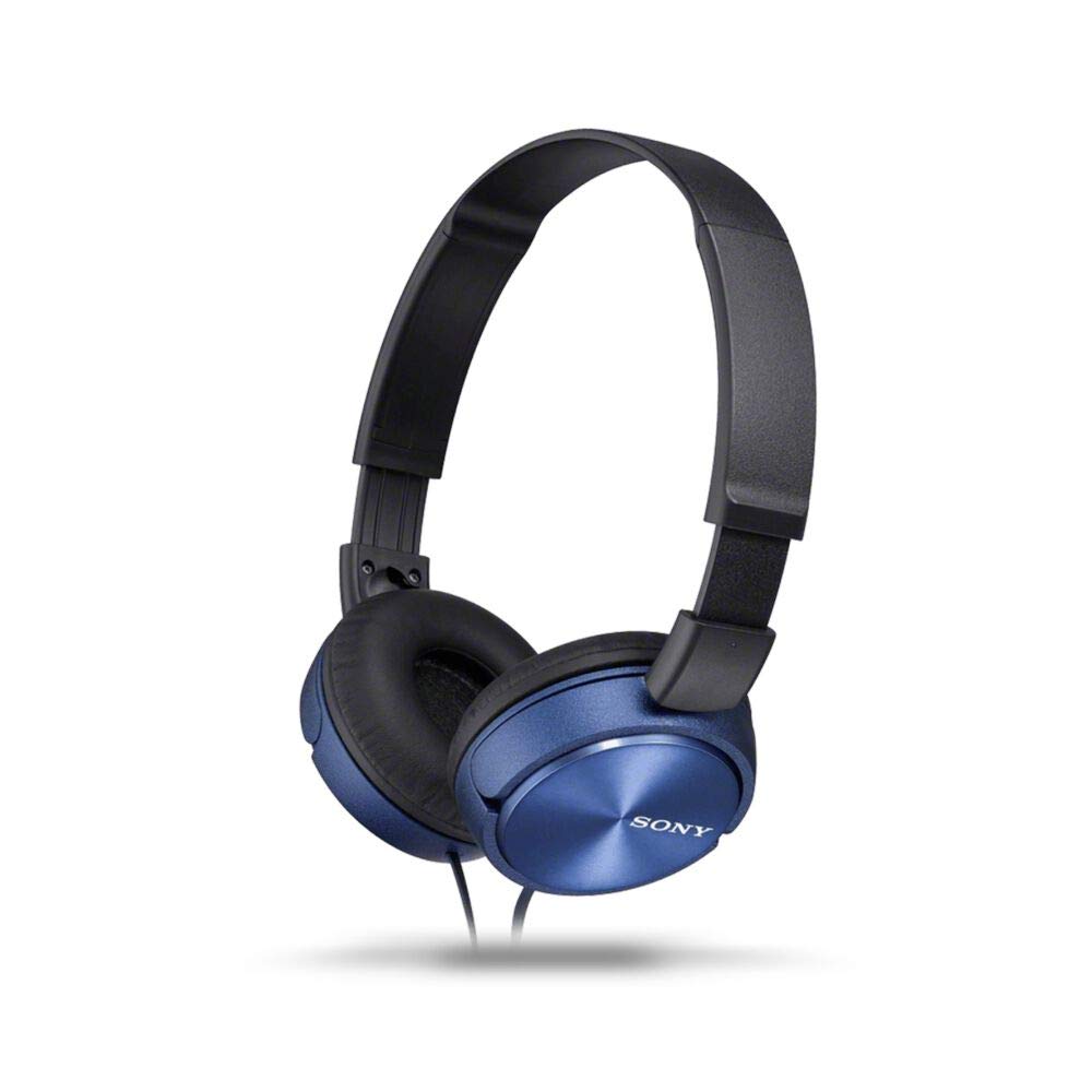 Sony MDR-ZX310AP Wired Headphones with Mic for Calls- Blue