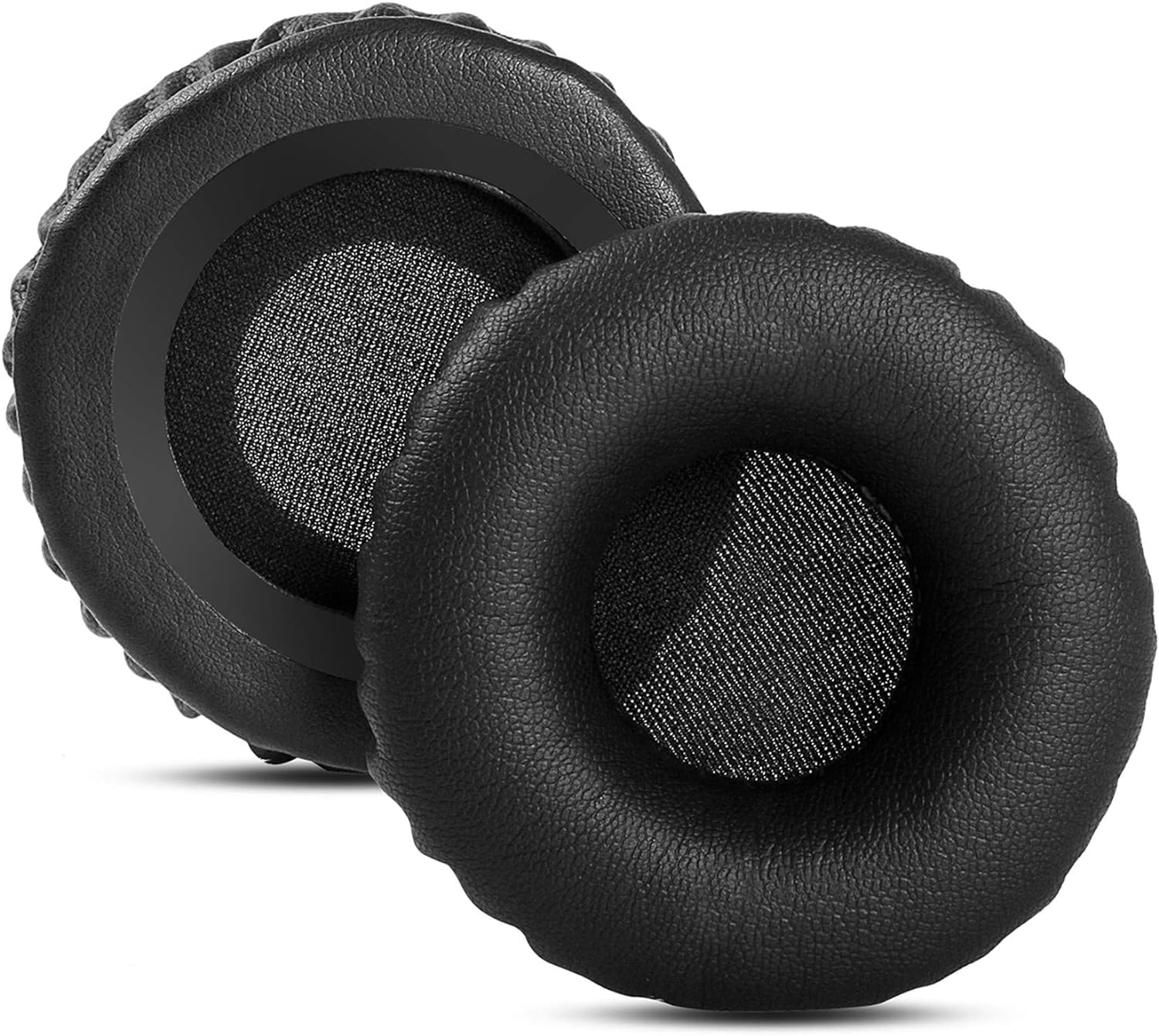 Street27® Ear Pads Cushion Compatible with JABRA Evolve 30/20 UC/BIZ2400 Headphones, 60mm / 6cm Headphone Earpads Cushion, All-Day Comfort Design, Protein Leather & Soft Memory Foam Earmuff – Black