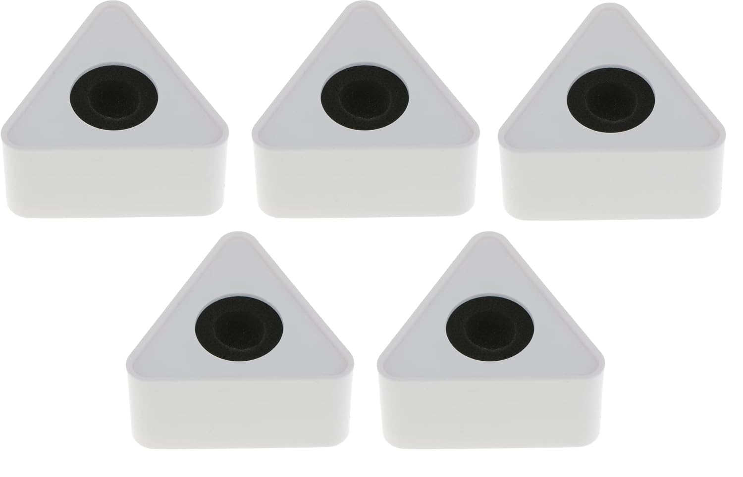 kh Microphone Flag Station Logo Portable Triangular Shaped Interview Mic Microphone Flag Superior ABS Material Accessory for Interview KTV Reporter Host (Triangular Pack 5)