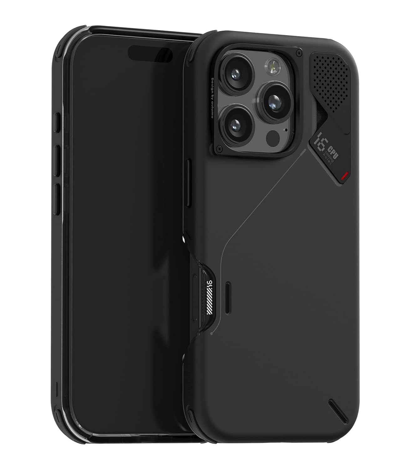 Aulumu A16 Shockproof Case for iPhone 16 Pro | Real Cooling | Aluminum Alloy Camera Frame | Multi-Layer Composite Protection – Black Aulumu A16 Shockproof Case for iPhone 16 Pro | Real Cooling | Aluminum Alloy Camera Frame | Multi-Layer Composite Protection – Black