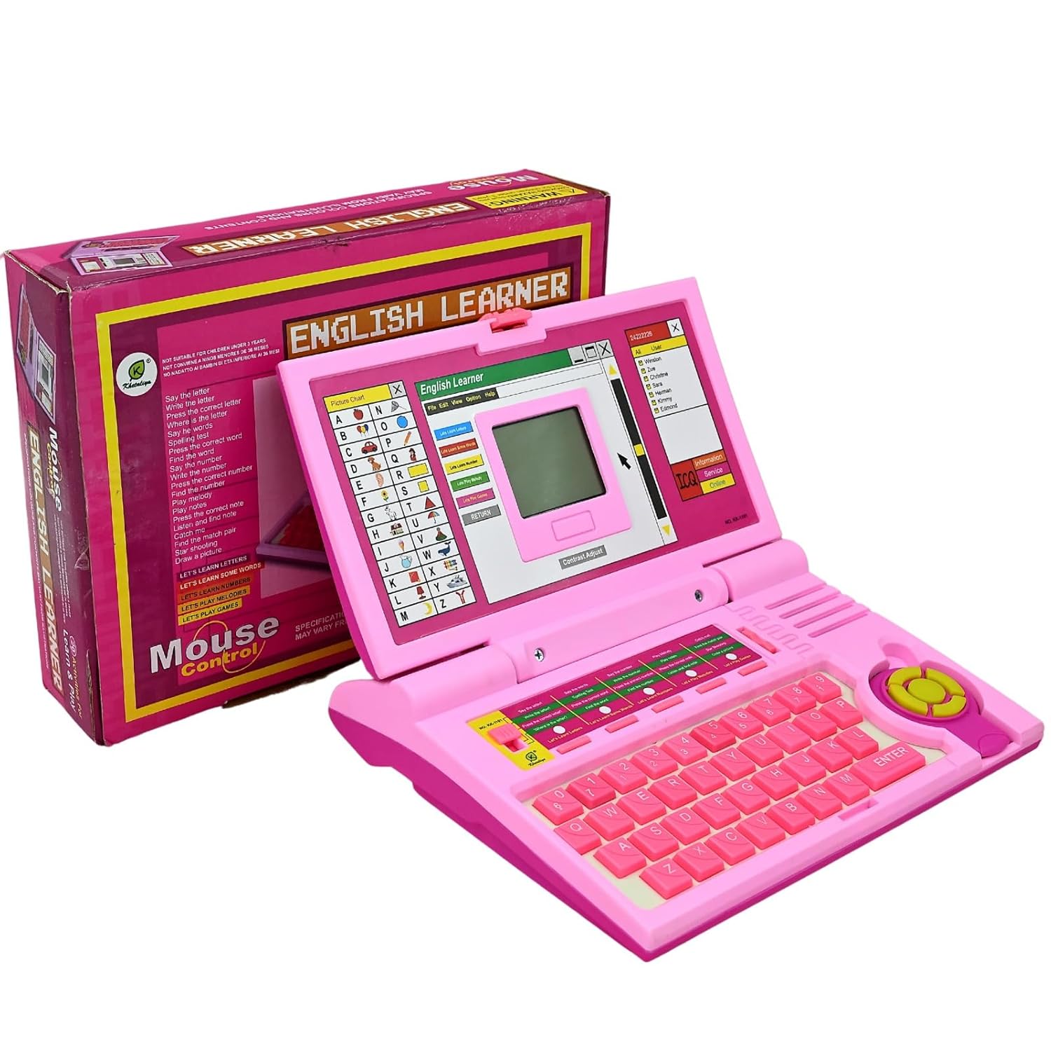 Cable World Educational Laptop Computer Toy for Kids Above 3 Years – 20 Fun Activity Learning Machine, Now Learn Letter, Words, Games, Mathematics, Music, Logic, Memory Tool,Pink Cable World Educational Laptop Computer Toy for Kids Above 3 Years – 20 Fun Activity Learning Machine, Now Learn Letter, Words, Games, Mathematics, Music, Logic, Memory Tool,Pink