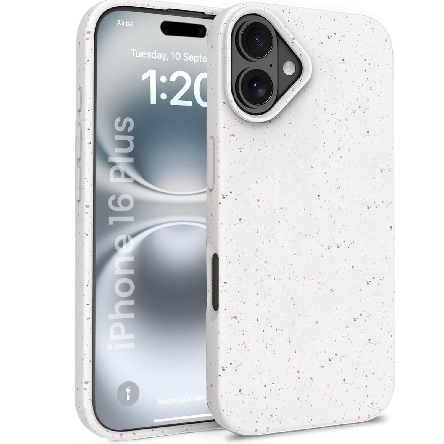 EGOTUDE Designed for iPhone 16 Plus Case, Soft TPU Flexible Matte Back Cover, Eco-Friendly (White) EGOTUDE Designed for iPhone 16 Plus Case, Soft TPU Flexible Matte Back Cover, Eco-Friendly (White)