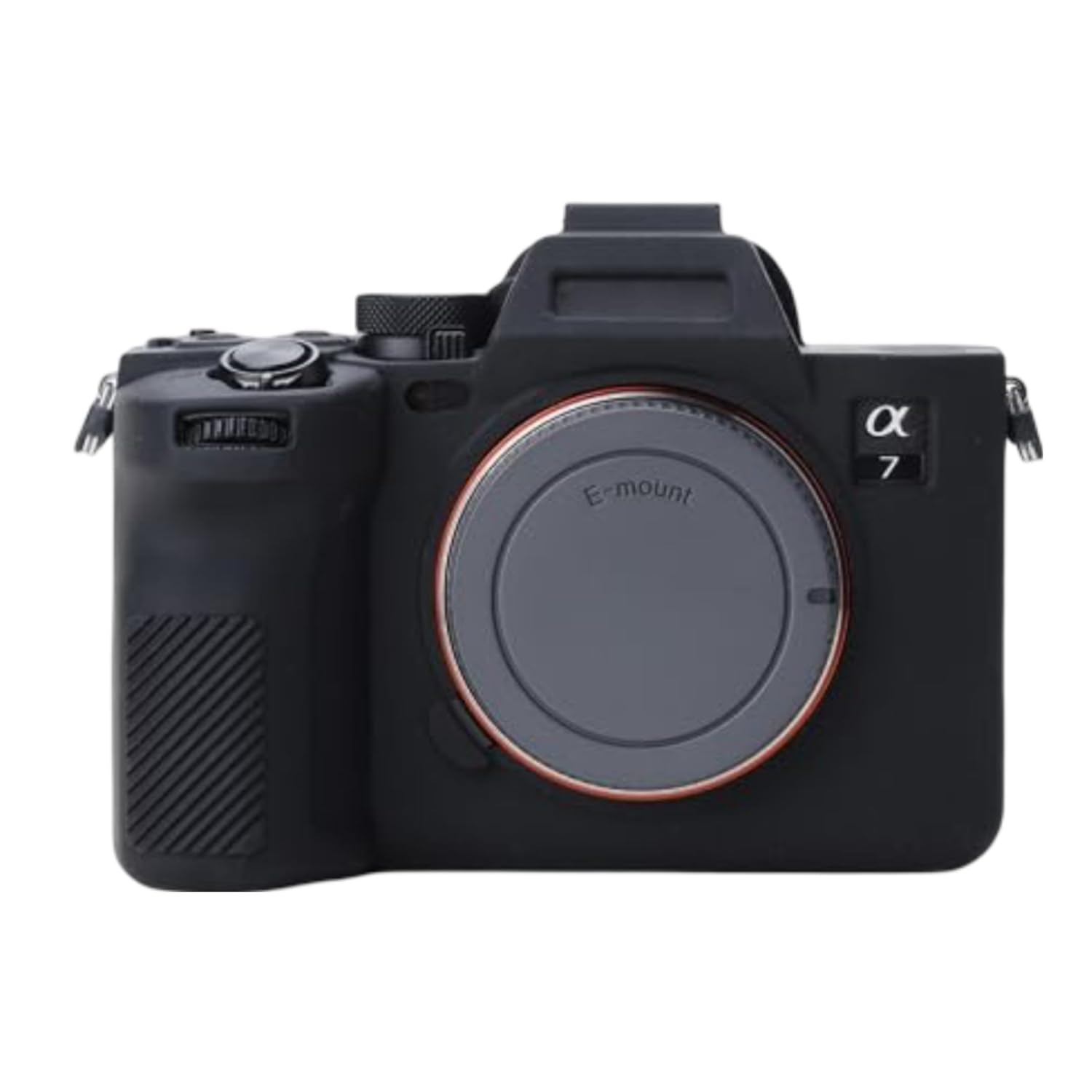 ELFOG Sony A7IV Case, Silicone Rubber Protective Camera Body Skin Case Cover, Compatible with Sony A74 A7M4 A7IV (Black)