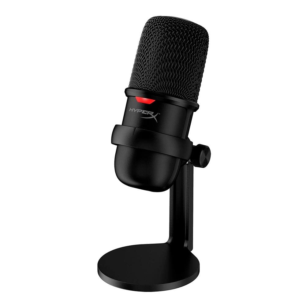 HyperX Solocast-USB Condenser Gaming Unidirectional Microphone,for Pc,Ps4,and Mac,Tap-to-Mute Sensor,Cardioid Polar Pattern,Gaming,Streaming,Podcasts,Twitch,YouTube,Discord(Hmis1X-Xx-Bk/G,Black)