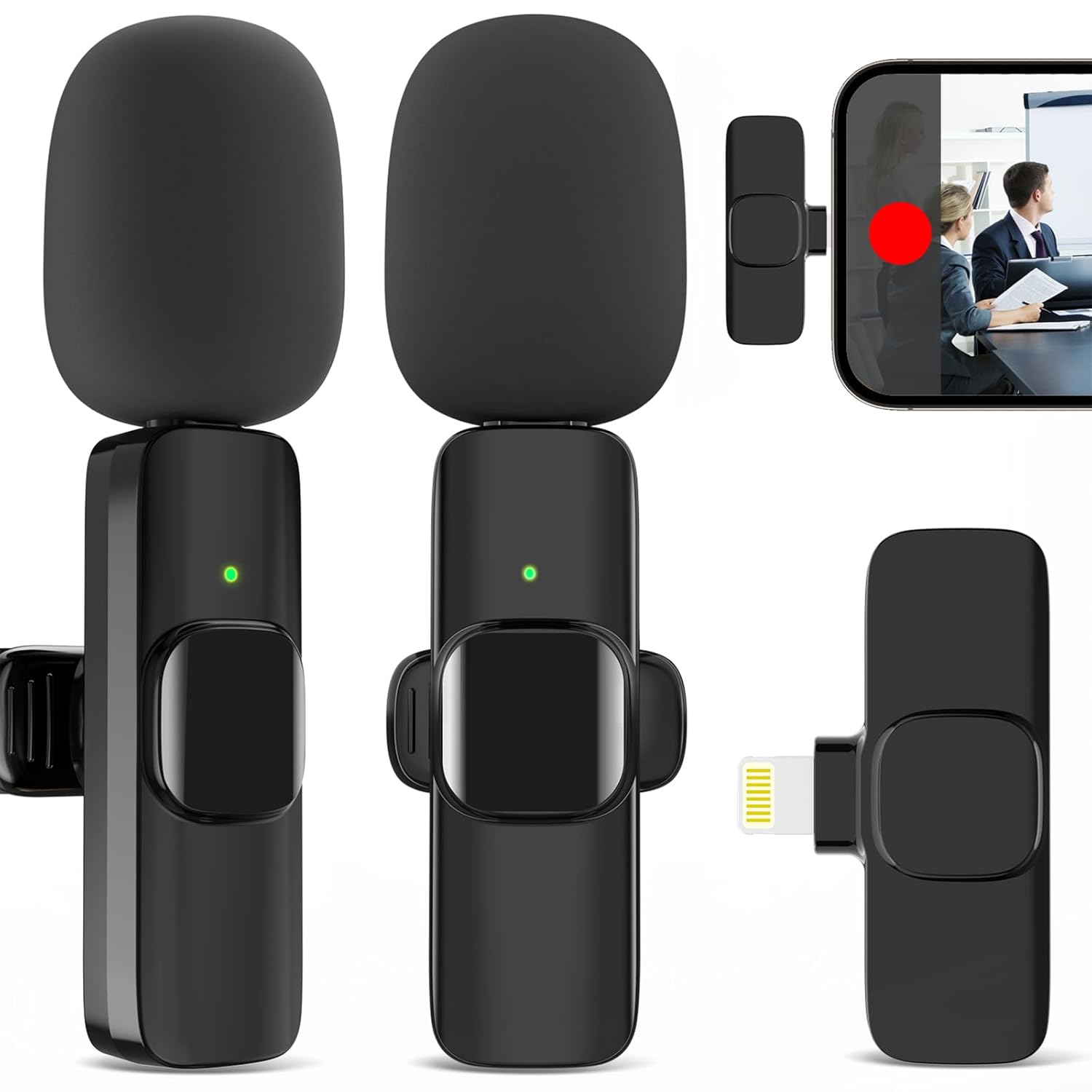 Judkiom Divine Wireless Microphones For Iphone Ipad, Professional Mics For Video Recording Interview Conference Podcast Vlog Youtube Tiktok Judkiom Divine Wireless Microphones For Iphone Ipad, Professional Mics For Video Recording Interview Conference Podcast Vlog Youtube Tiktok