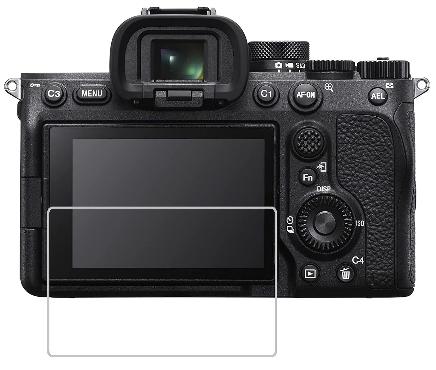 M.G.R.J® Tempered Glass Screen Protector for Sony Alpha A6700 A7CII A7CR A7M4 A7M 4 A7IV A7IV A7MIV Camera (Transparent)