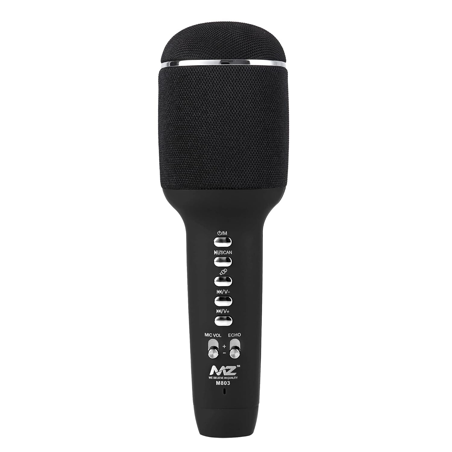 MZ M803 (Karaoke MIC with Speaker) Rechargeable FM Radio Voice Changer 5 W Bluetooth Speaker (Black, Stereo Channel)