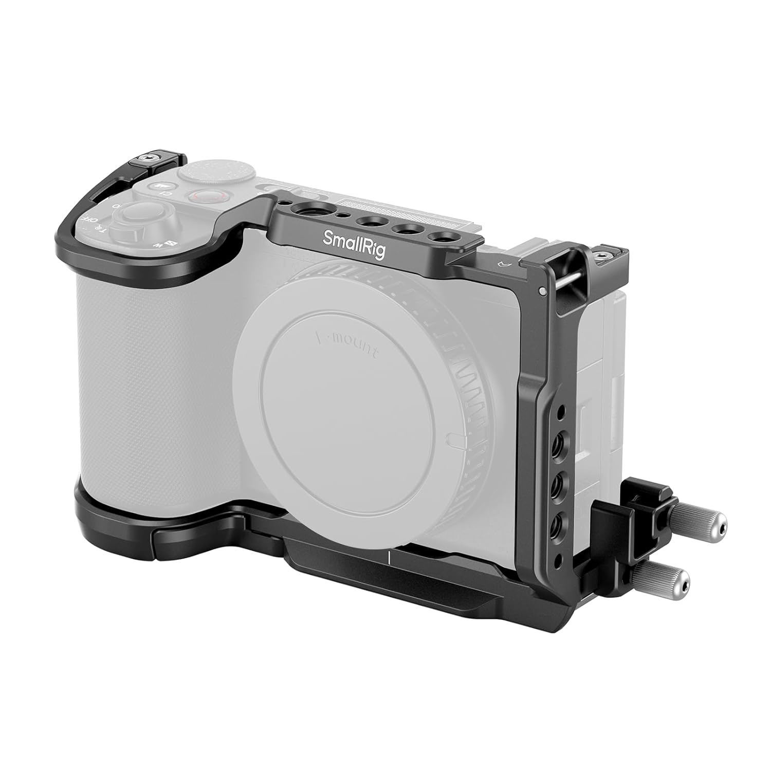 SmallRig ZV-E10 II Cage Kit for Sony ZV-E10 II with Cable Clamp for HDMI, Built-in Quick Release Plate for Arca, Cold Shoe and 3/8”-16 Threaded Holes, Full Access, for Vlog Making – 4867