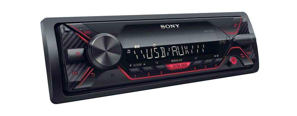 Sony Car Stereo DSX-A110U USB Auxiliary Digital Media Receiver with USB, AUX, FM (Black), Pre Out – 1 x 2V, Output Power – 55W x 4, 10 Band Equalizer Sony Car Stereo DSX-A110U USB Auxiliary Digital Media Receiver with USB, AUX, FM (Black), Pre Out – 1 x 2V, Output Power – 55W x 4, 10 Band Equalizer