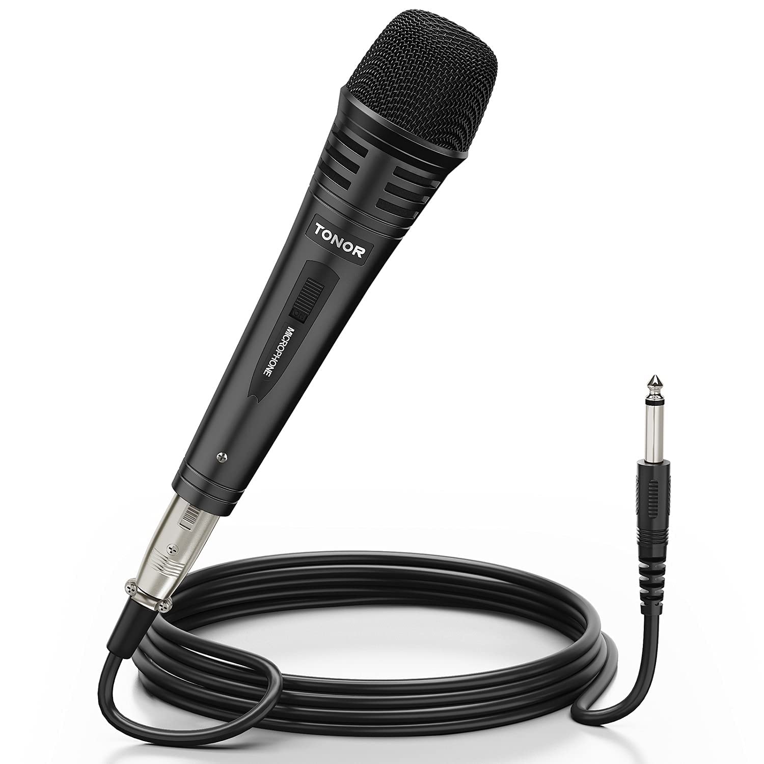 TONOR Dynamic Karaoke Microphone for Singing with 4.5m XLR Cable, Metal Handheld Mic Compatible with Karaoke Machine/Speaker/Amp/Mixer for Karaoke Singing, Speech, Wedding, Stage and Outdoor Activity TONOR Dynamic Karaoke Microphone for Singing with 4.5m XLR Cable, Metal Handheld Mic Compatible with Karaoke Machine/Speaker/Amp/Mixer for Karaoke Singing, Speech, Wedding, Stage and Outdoor Activity