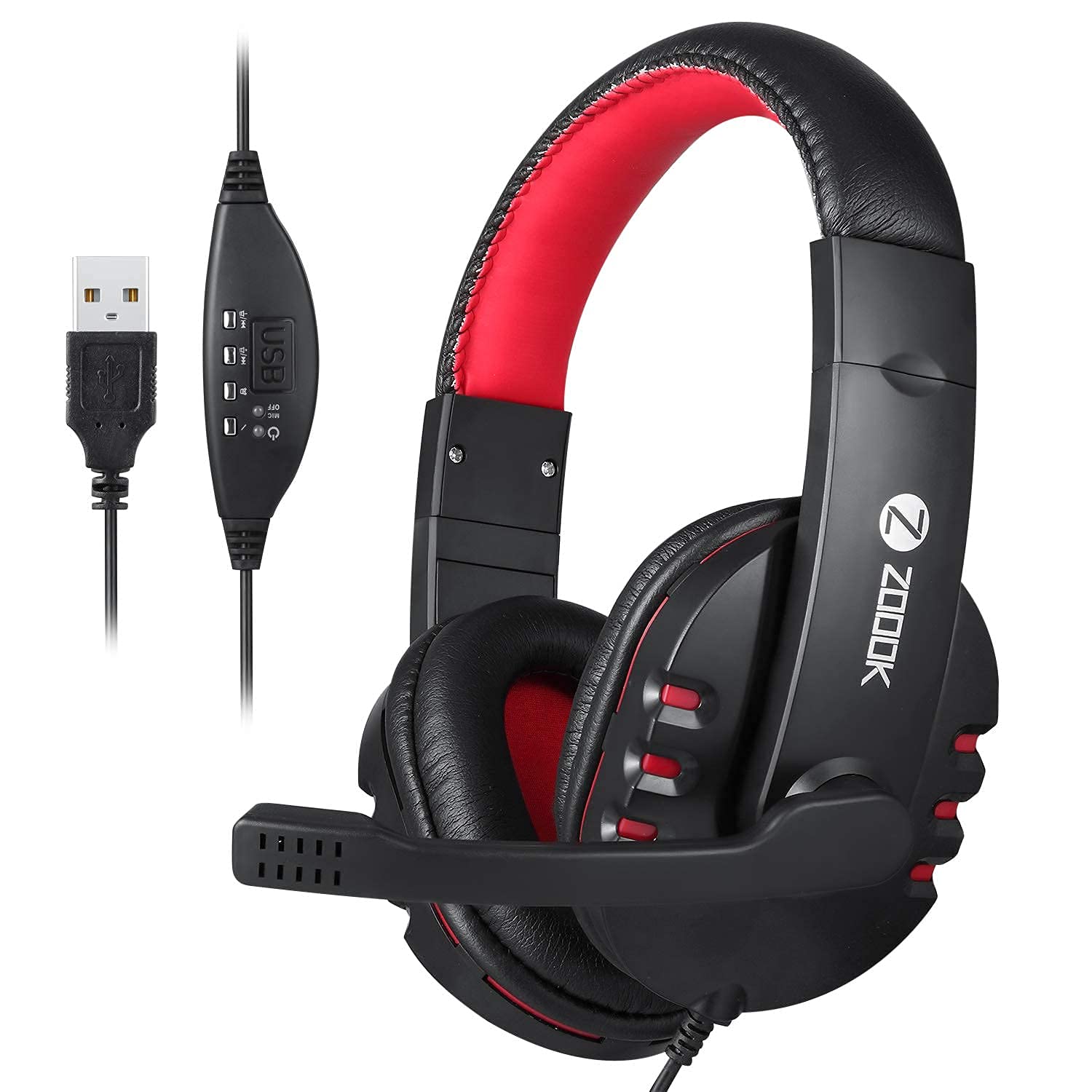 Zoook ZK-Communicate Wired Over Ear Gaming Headphones with Mic (Black, Red) Zoook ZK-Communicate Wired Over Ear Gaming Headphones with Mic (Black, Red)