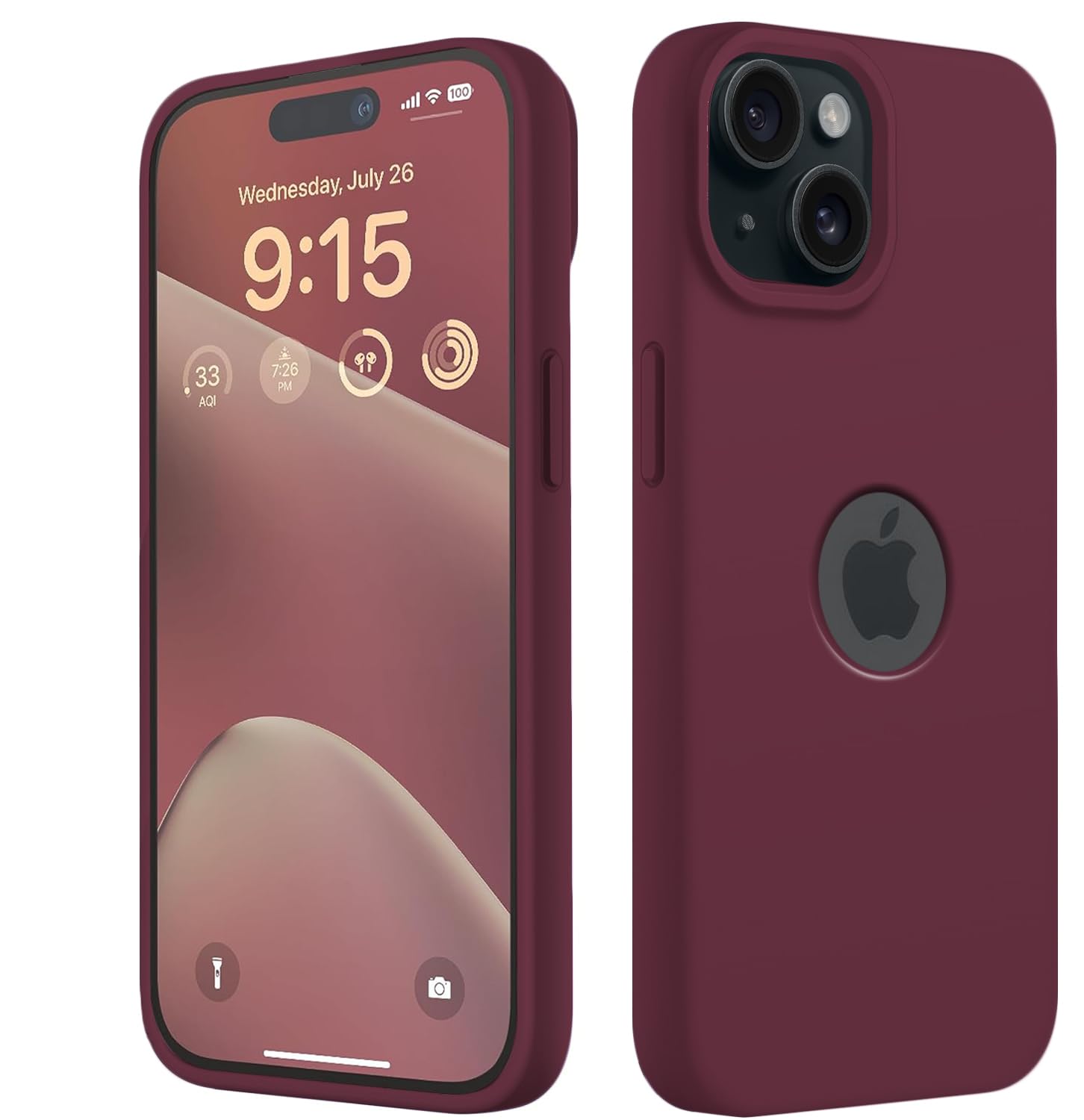 Elzzi Microfiber Logo Cut Compatible for iPhone 15 Plus Case Liquid Silicone Cases Non-Slip Full Body 4 Layer Protectives Shockproof Back with High Raised Camera Lips (6.7 inch, Deep Purple) Elzzi Microfiber Logo Cut Compatible for iPhone 15 Plus Case Liquid Silicone Cases Non-Slip Full Body 4 Layer Protectives Shockproof Back with High Raised Camera Lips (6.7 inch, Deep Purple)