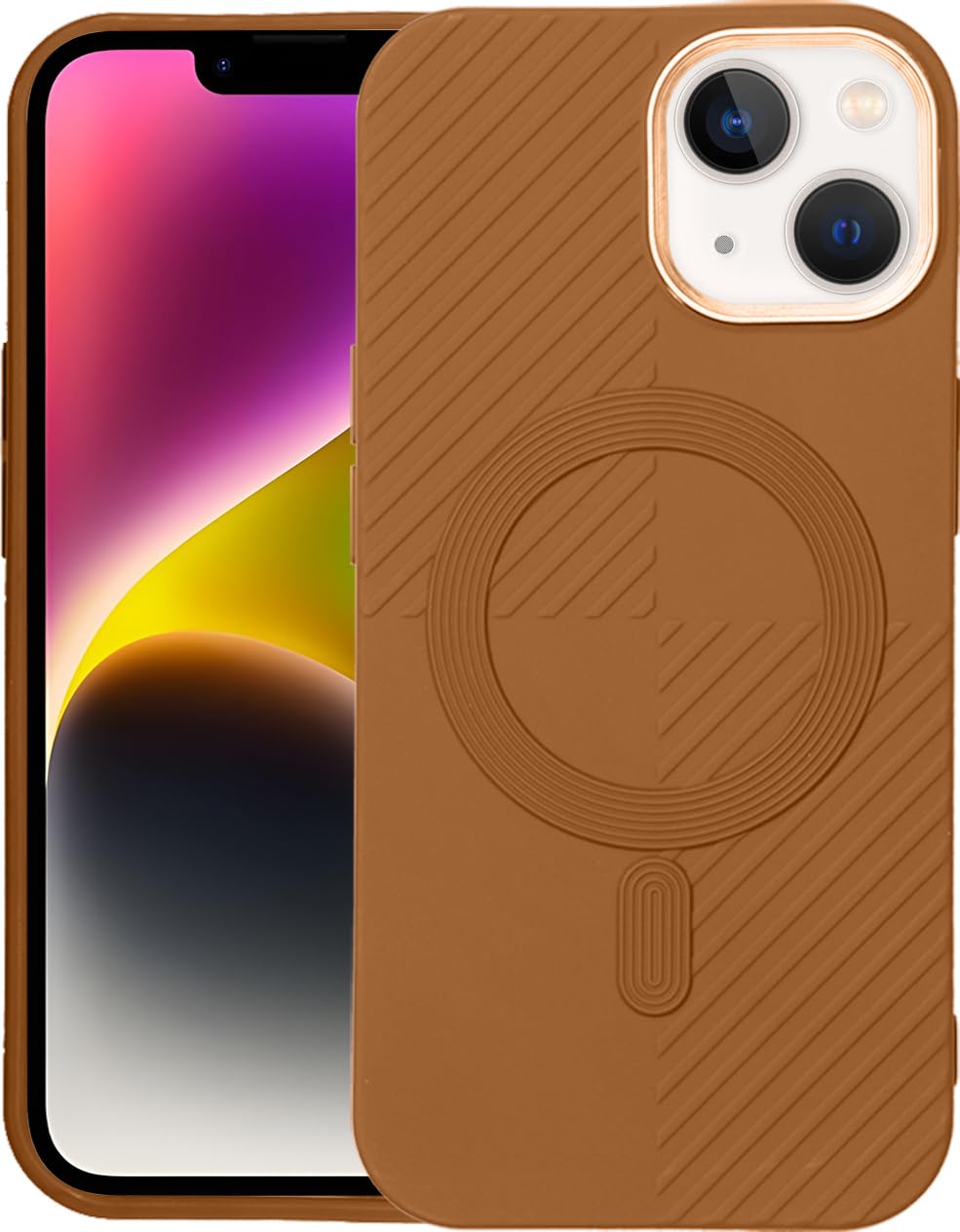 AIBEX Hybrid iPhone 15 Back Cover Case Compatibe with Mag Saf | Shockproof Design |Camera Protection Bump | Back Cover Case for iPhone 15 (PC, TPU)