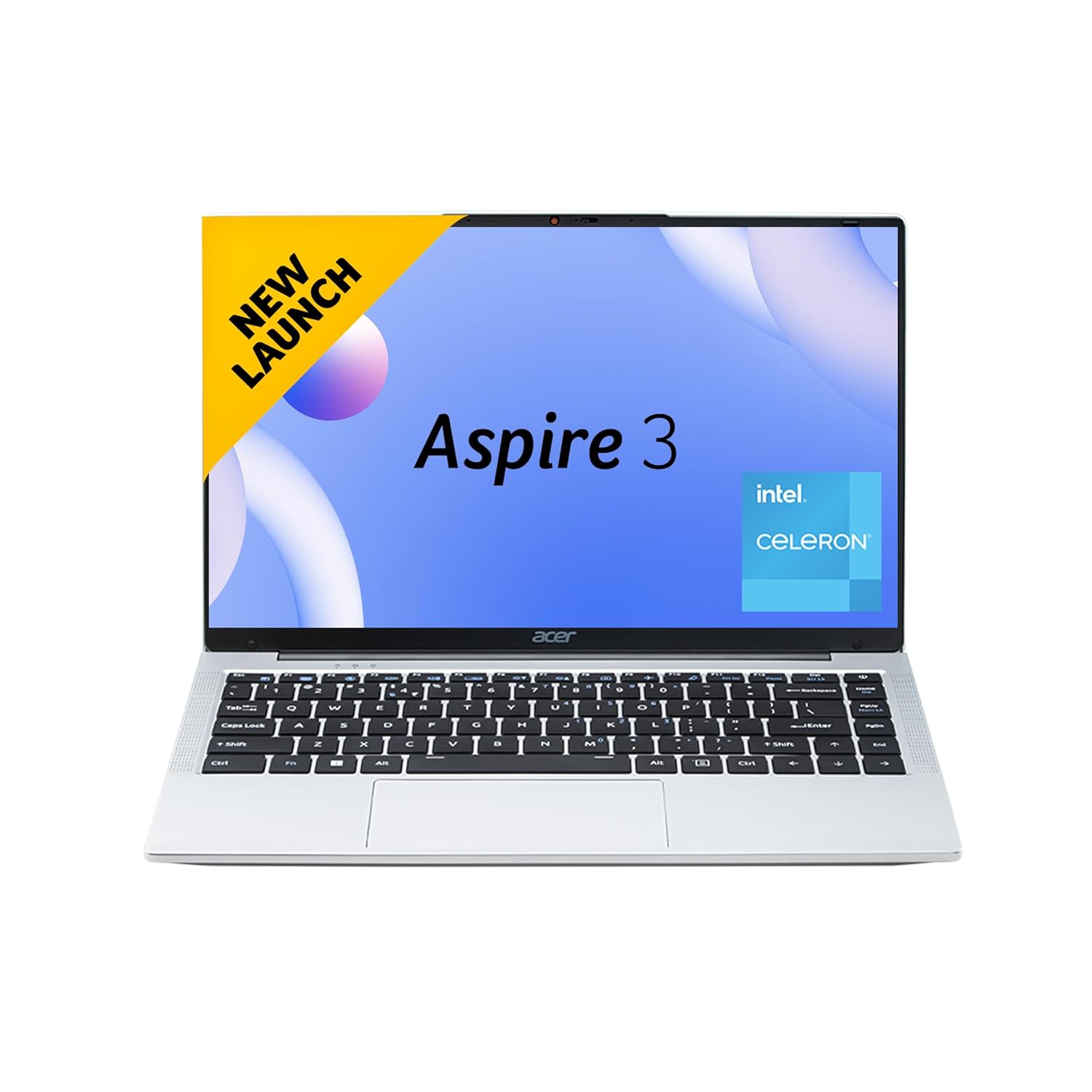 Acer Aspire 3 Laptop Intel Core Celeron N4500 Processor Laptop (8 GB LPDDR4X SDRAM/512 GB SSD/Win11 Home/38 WHR/HD Webcam) A324-45 with 35.56 cm (14″) HD Display, Pure Silver, 1.3 KG