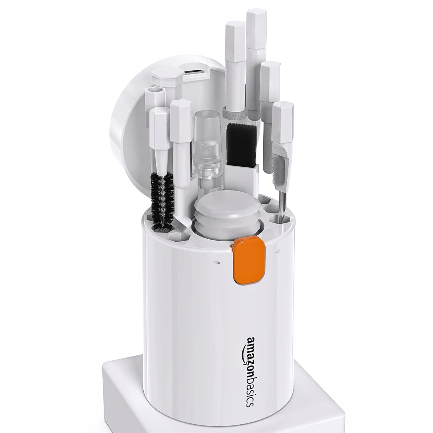 Amazon Basics 20-in-1 Cleaning Kit for Screen, Laptop, PC, Monitors, Keyboards, Desktop, MacBooks, iPhones, Mobile and Earphones (White) Amazon Basics 20-in-1 Cleaning Kit for Screen, Laptop, PC, Monitors, Keyboards, Desktop, MacBooks, iPhones, Mobile and Earphones (White)