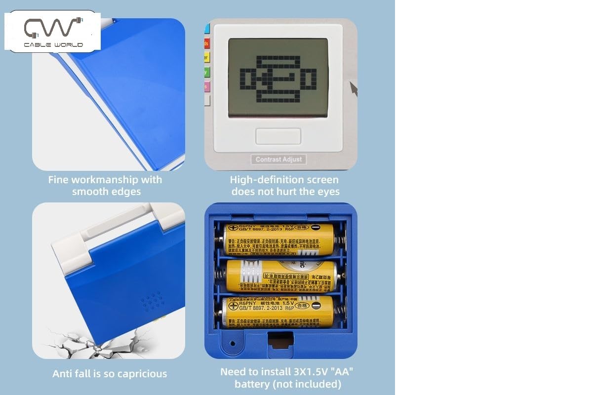 Cable World Educational Laptop Computer Toy Educational Computer for Kids Above 3 Years – 20 Fun Activity Learning Machine, Now Learn Letter, Words, Games, Mathematics, Music, Logic, Memory Tool,Blue Cable World Educational Laptop Computer Toy Educational Computer for Kids Above 3 Years – 20 Fun Activity Learning Machine, Now Learn Letter, Words, Games, Mathematics, Music, Logic, Memory Tool,Blue