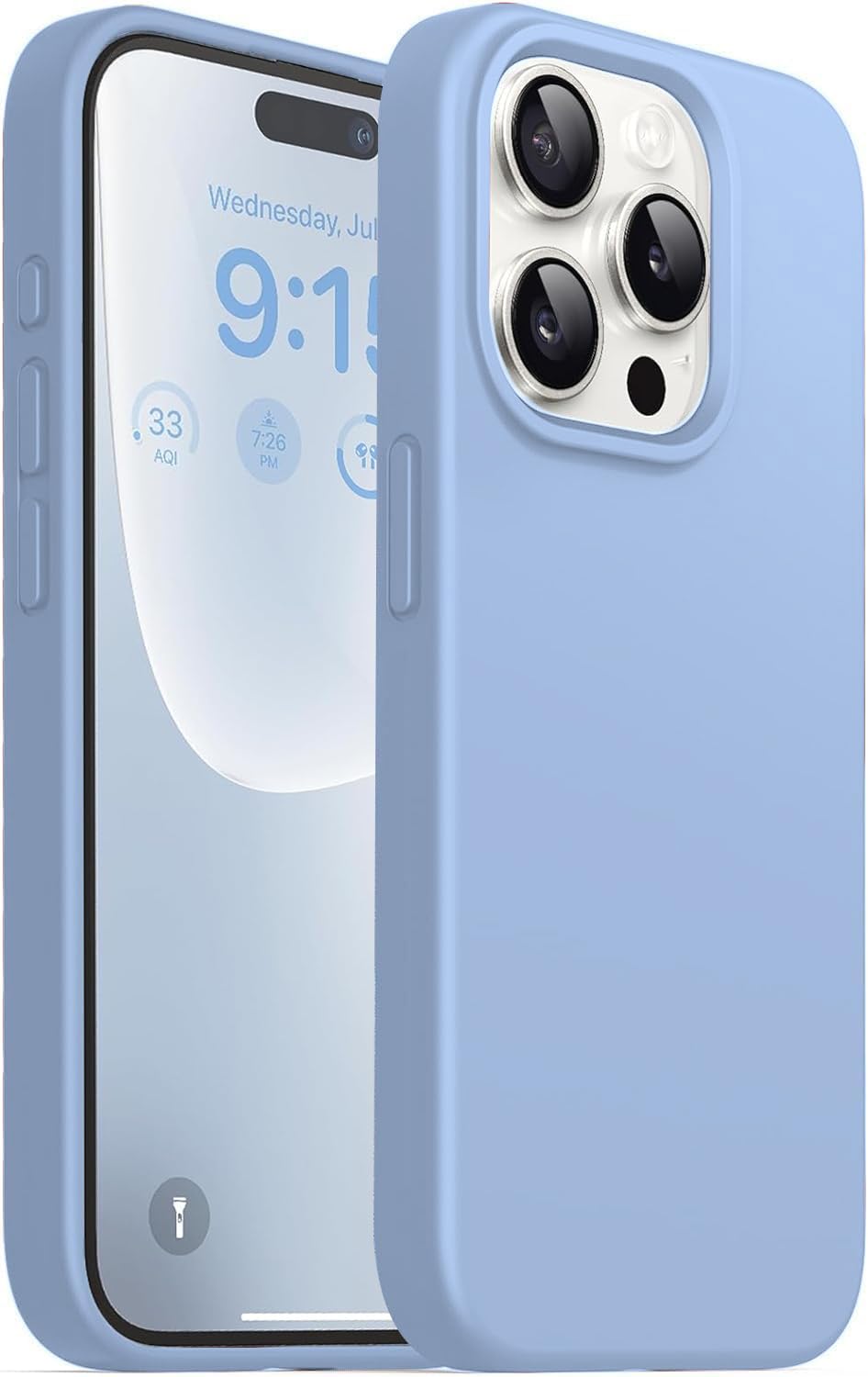 DIZORO Compatible for iPhone 15 Pro Max Case 6.7, Slim Liquid Silicone 3 Layers Full Covered Soft Gel Rubber Phone Case Protective Cover 6.7 Inch – Official Blue DIZORO Compatible for iPhone 15 Pro Max Case 6.7, Slim Liquid Silicone 3 Layers Full Covered Soft Gel Rubber Phone Case Protective Cover 6.7 Inch – Official Blue