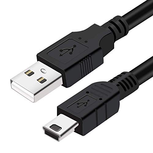 FEDUS USB Charger Cable USB 2.0 A to Mini 5 pin B Cable for External HDDS/Camera/Card Readers (Black, 3m) [video game]