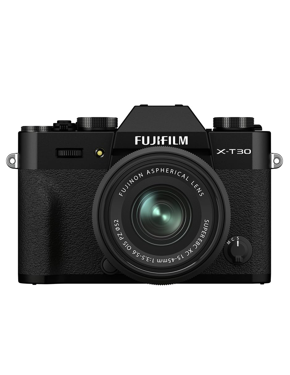 Fujifilm X-T30 II 26.1MP APS-C X-Trans Sensor|Retro Style mirrorless Camera|4k vlogging|High Speed Recording FHD 240fps|Advance AF with 15-45mm Optical Zoom Lens f/3.5-5.6 for Street/Lifestyle -Black Fujifilm X-T30 II 26.1MP APS-C X-Trans Sensor|Retro Style mirrorless Camera|4k vlogging|High Speed Recording FHD 240fps|Advance AF with 15-45mm Optical Zoom Lens f/3.5-5.6 for Street/Lifestyle -Black