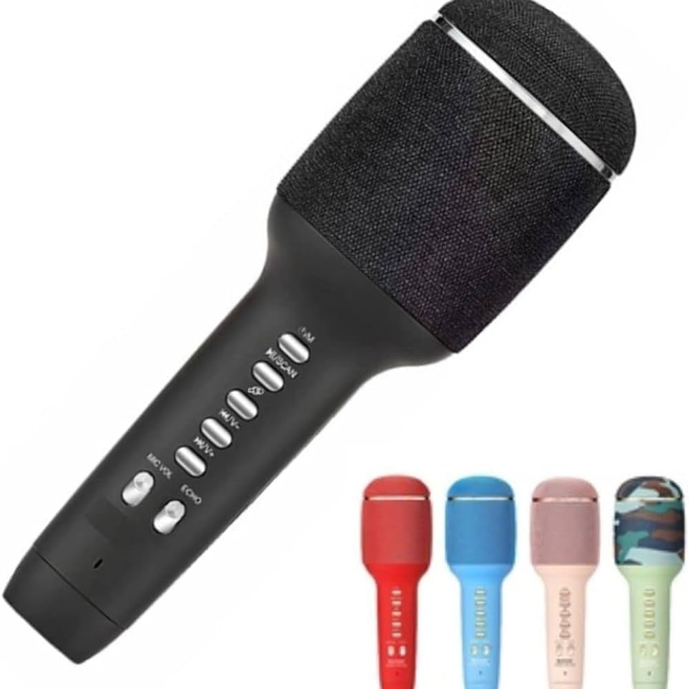 { Limited Stock 15 Years Warranty ) Bluetooth Wireless Karaoke Microphone, Portable Handheld Mic with Speaker Karaoke Player for Singing Home Party, Birthday Gift for Kids Adults.