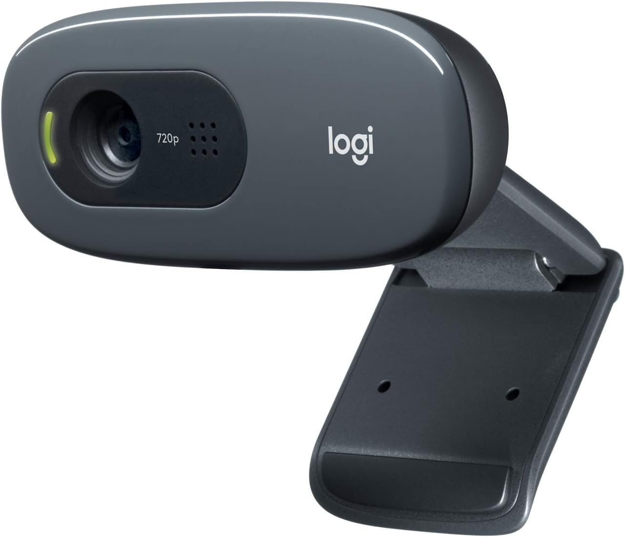 Logitech C270 HD Webcam, HD 720p/30fps, Widescreen HD Video Calling, HD Light Correction, Noise-Reducing Mic, for Skype, FaceTime, Hangouts, WebEx, PC/Mac/Laptop/MacBook/Tablet – Black